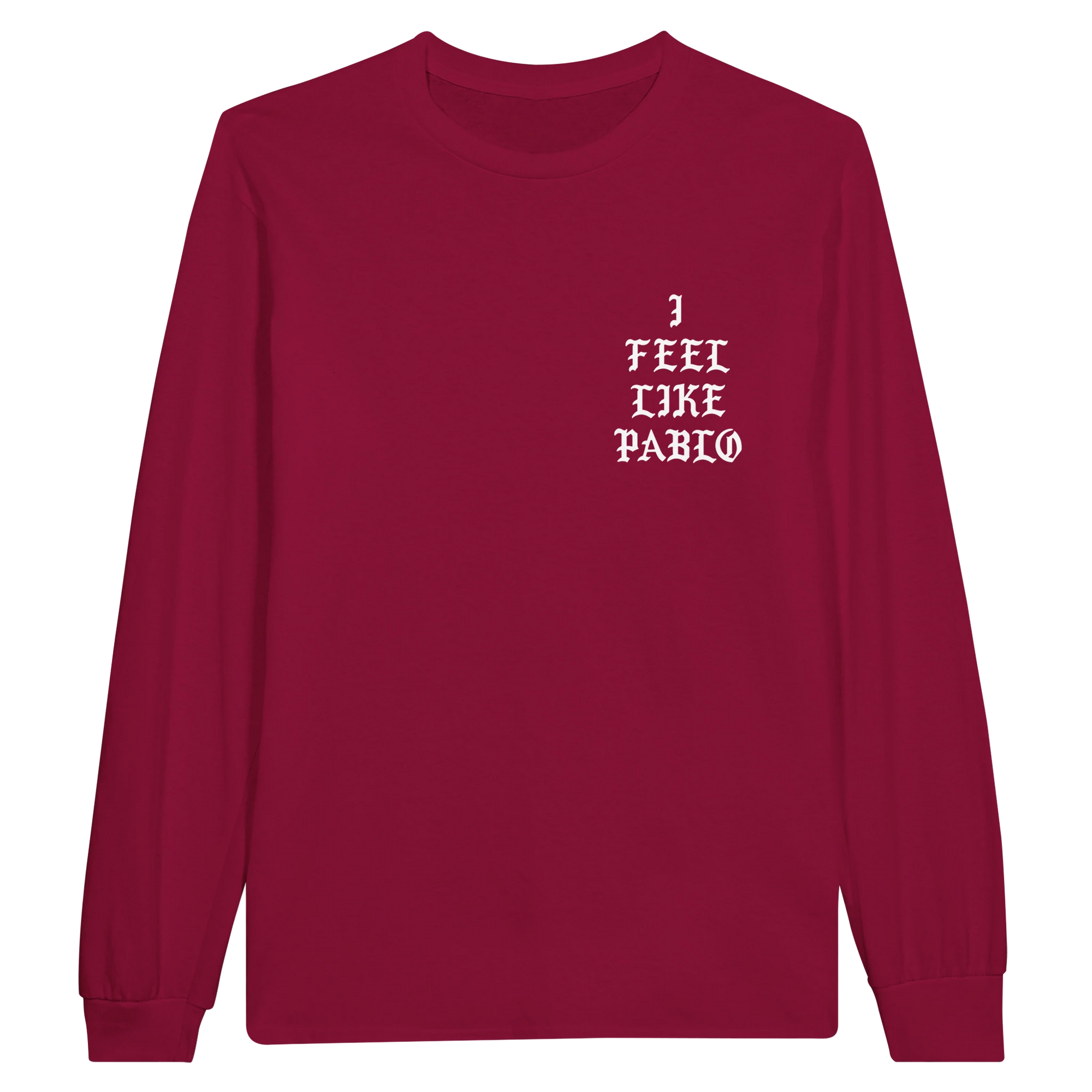 I Feel Like Pablo Unisex Jersey Long Sleeve Tee-Cardinal Red-S-Bootlg