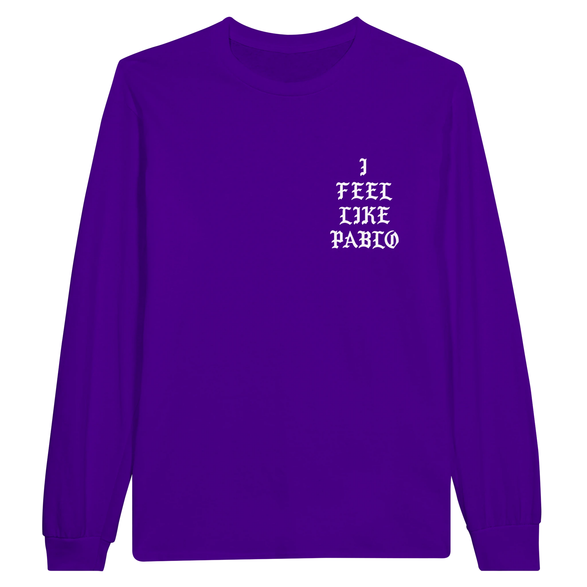 I Feel Like Pablo Unisex Jersey Long Sleeve Tee-Purple-S-Bootlg