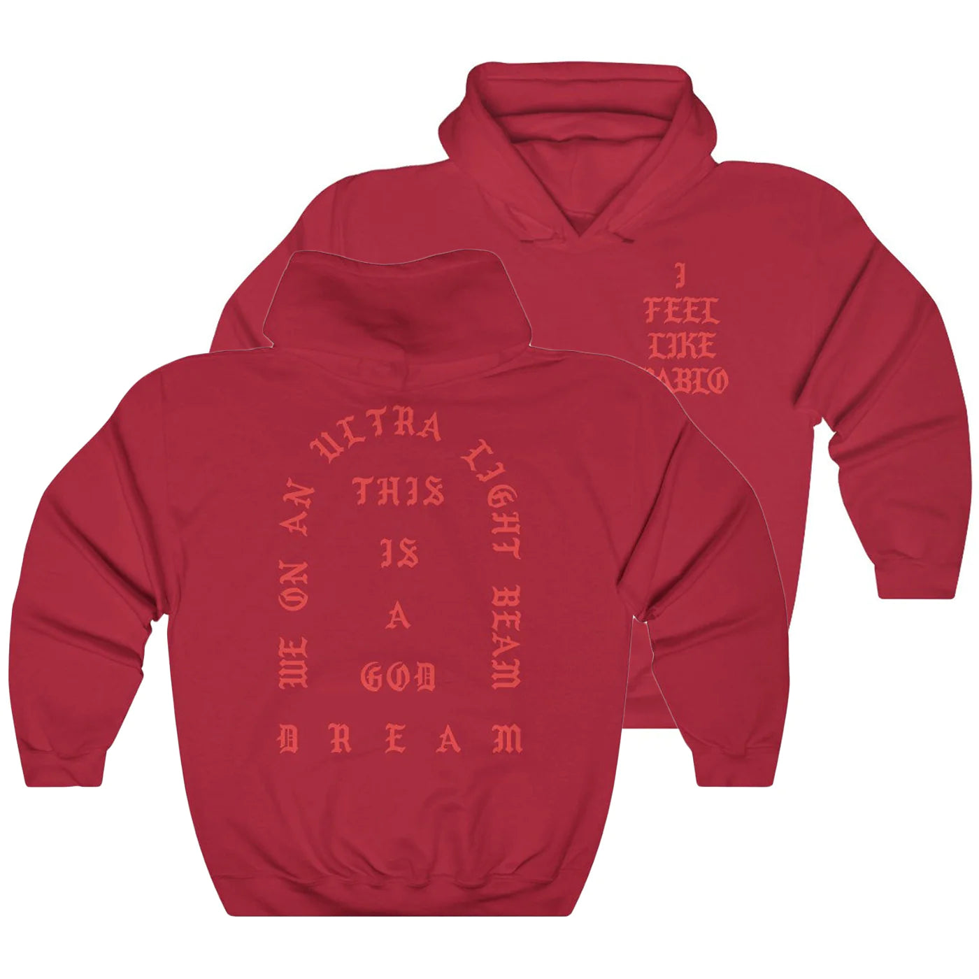 I Feel Like Pablo kanye tour merch hoodie-Bootlg