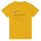 I need a room full of mirrors so I can be surrounded by winners - Kanye West Tweet Tee-S-Gold-Bootlg