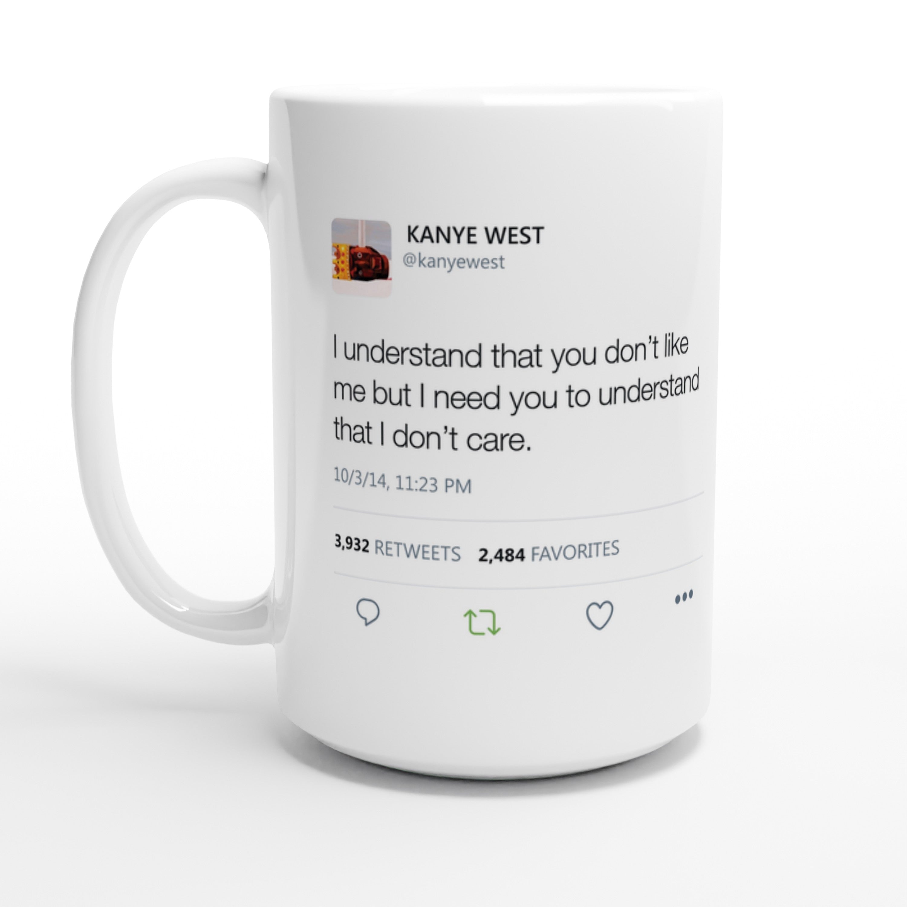 I no longer have a manager. I can't be managed - Kanye West Tweet Mug-Bootlg