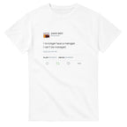I no longer have a manager. I can't be managed - Kanye West Tweet Tee-S-White-Bootlg