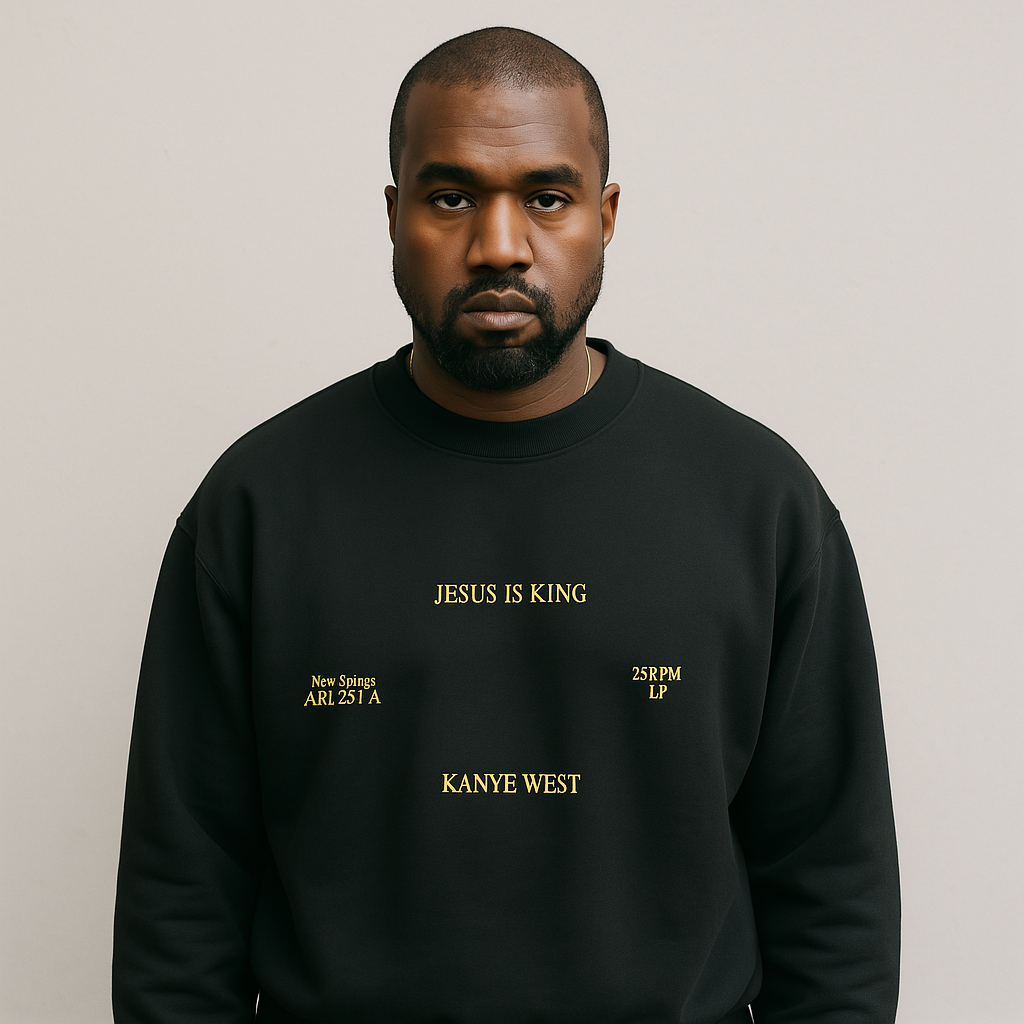 Jesus is King Inspired Crewneck - Kanye West Merch Sweatshirt-Bootlg
