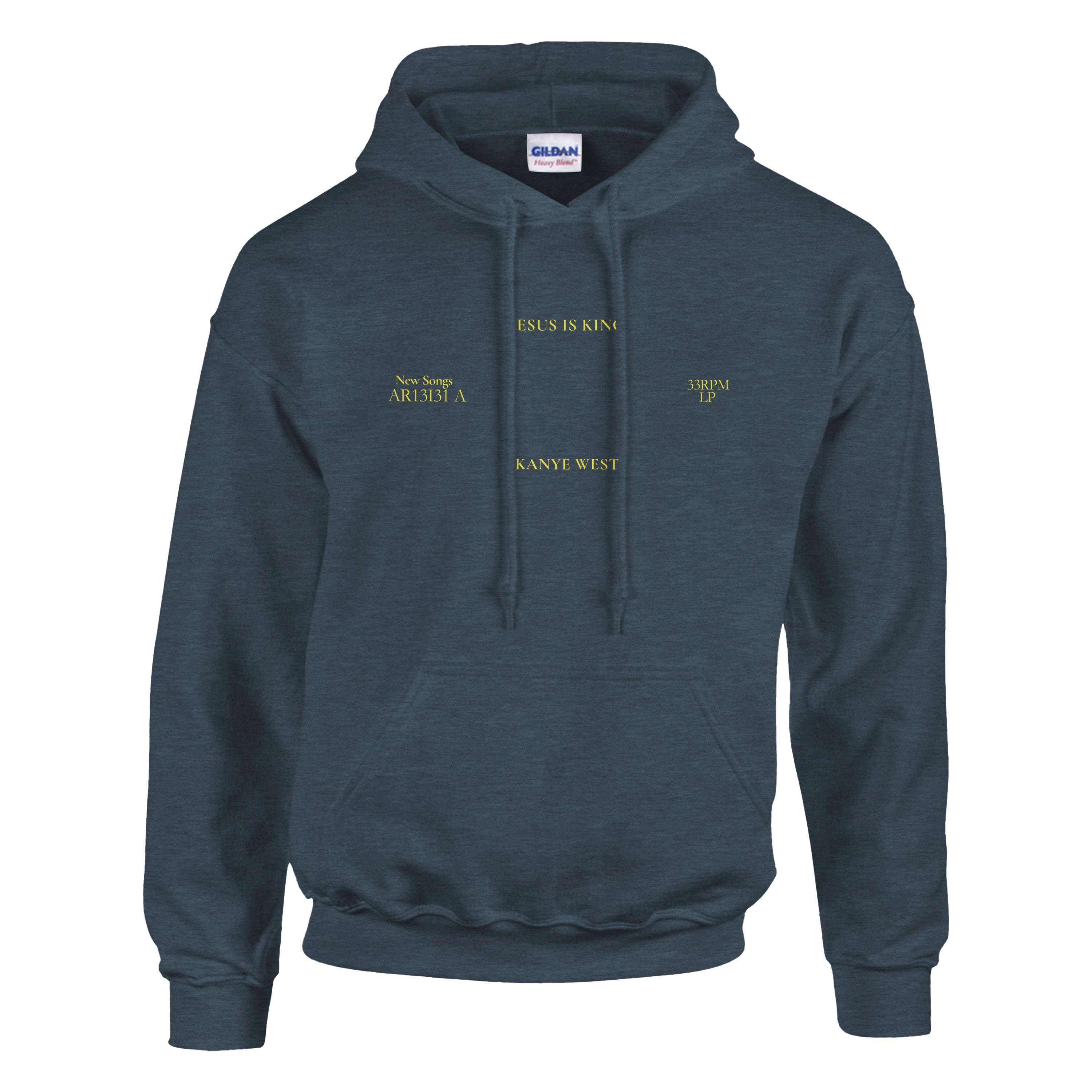 Jesus is King Kanye Sunday Service Tour Merch Hoodie-Dark Heather-S-Bootlg