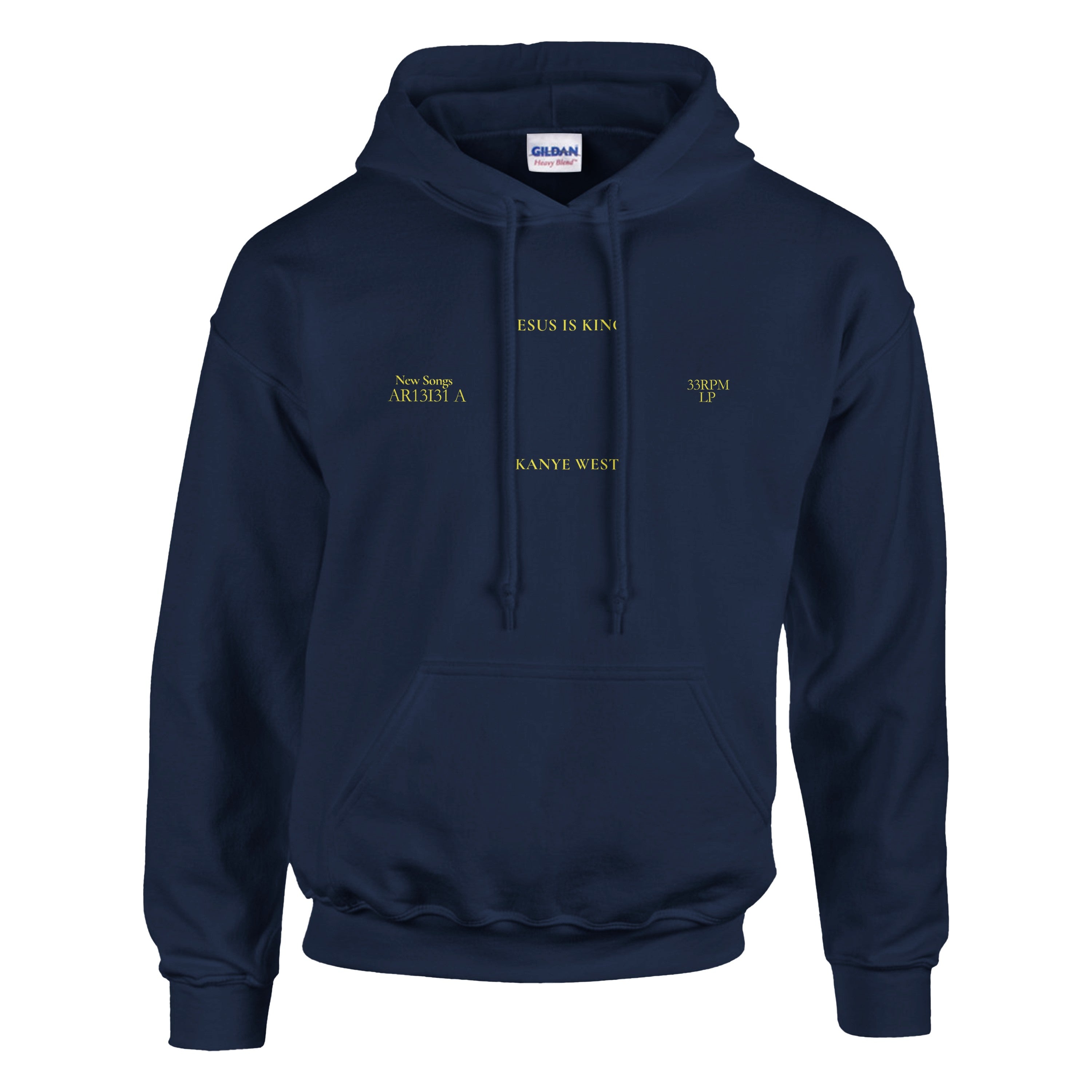 Jesus is King Kanye Sunday Service Tour Merch Hoodie-Navy-S-Bootlg