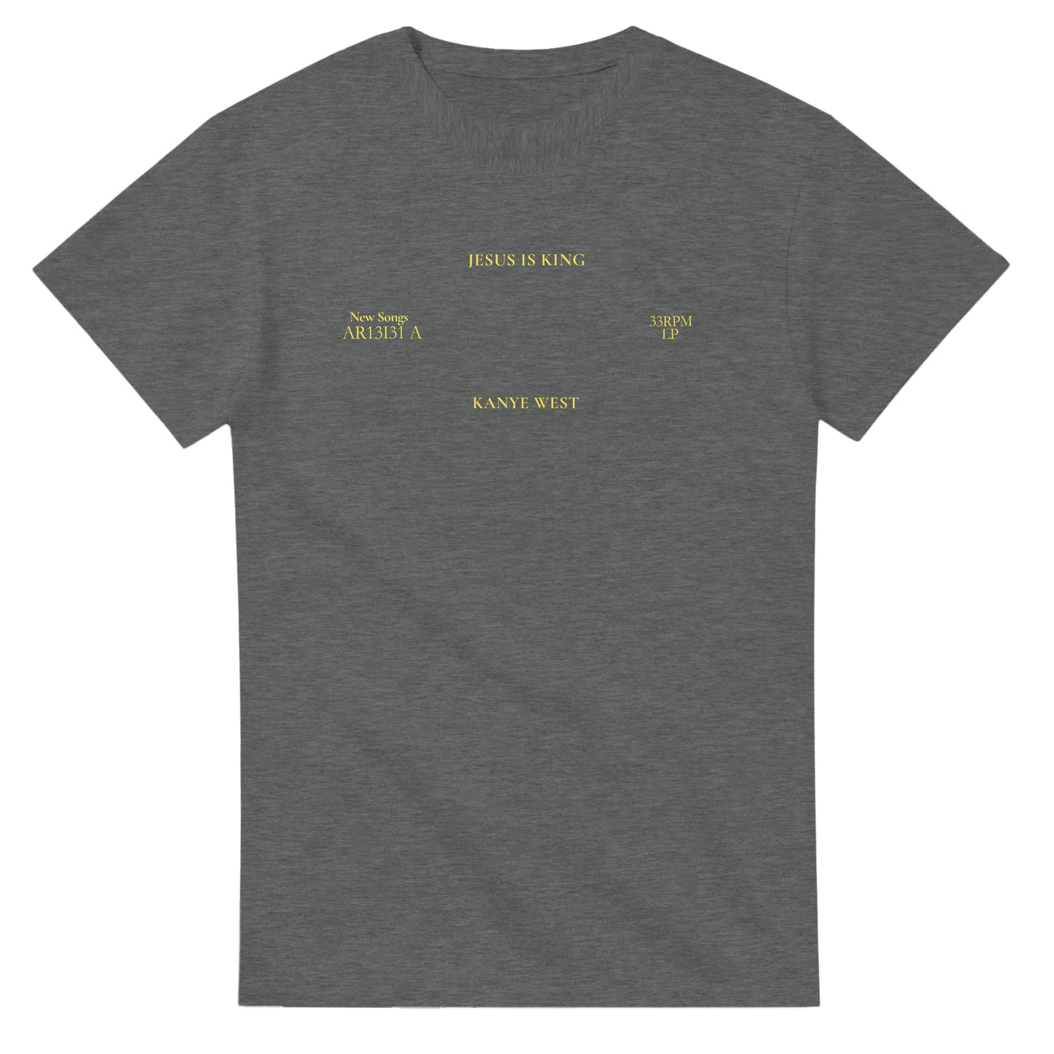 Jesus is King Sunday Service Kanye West T-Shirt-Graphite Heather-S-Bootlg