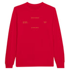 Jesus is King Unisex Long Sleeve Tee T-shirt-Red-S-Bootlg
