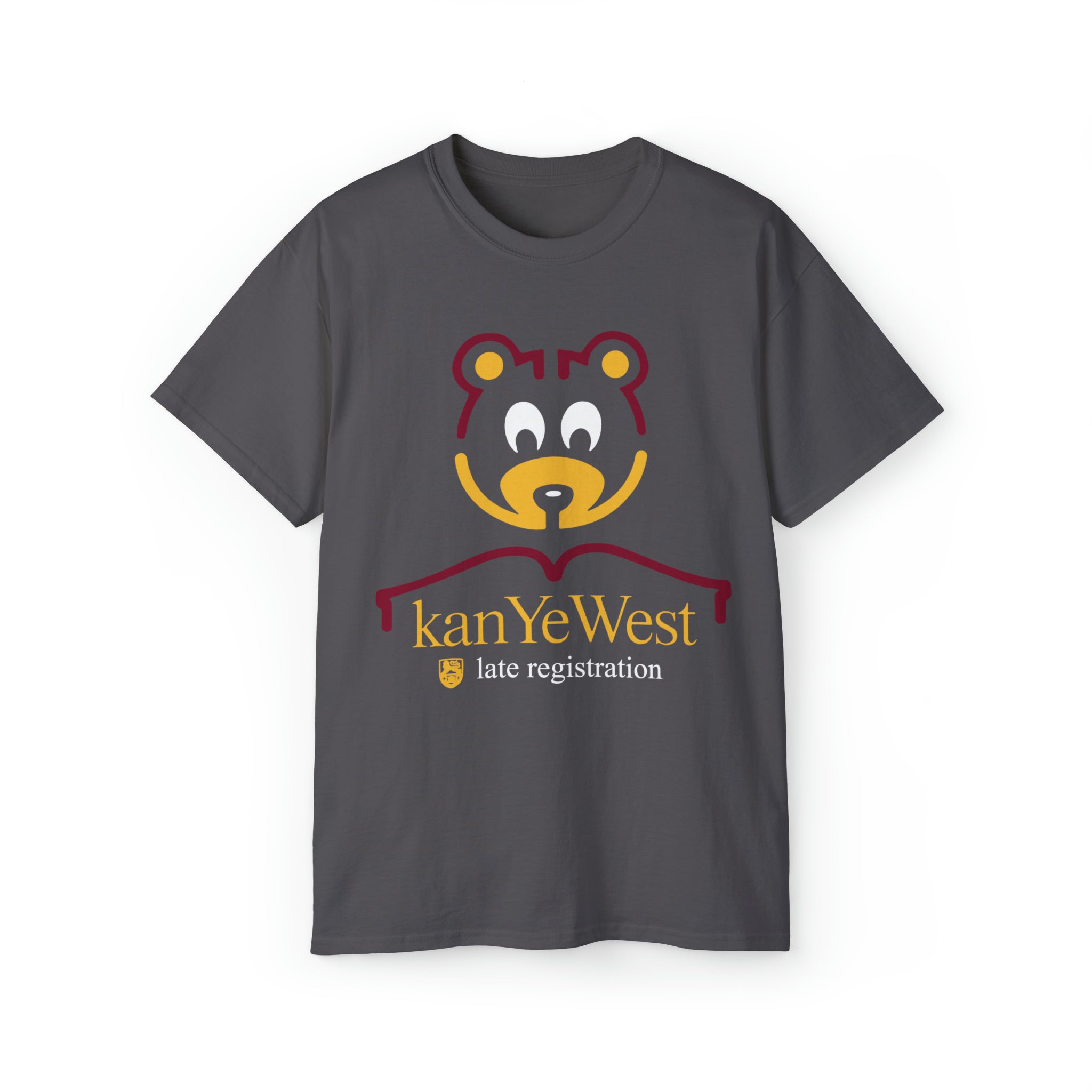 Kanye West The Late Registration Logo T-Shirt-Charcoal-S-Bootlg