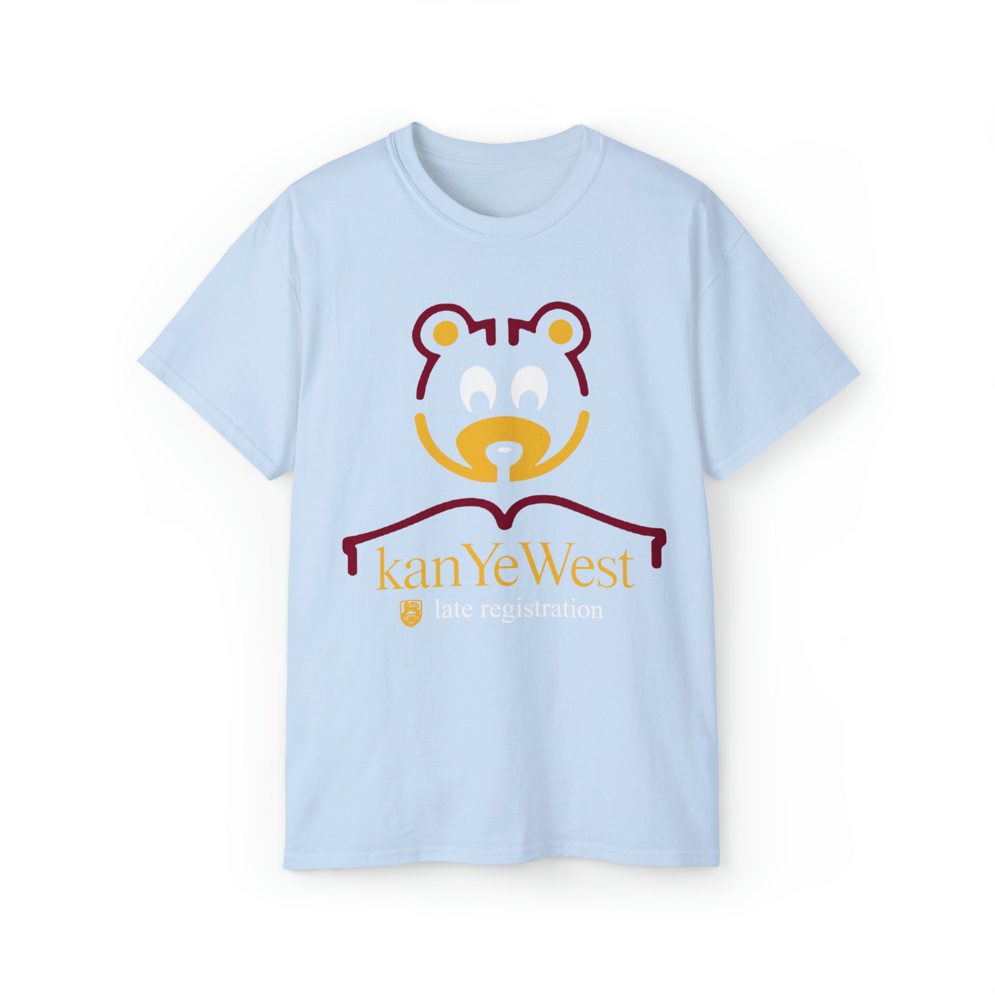 Kanye West The Late Registration Logo T-Shirt-Light Blue-S-Bootlg