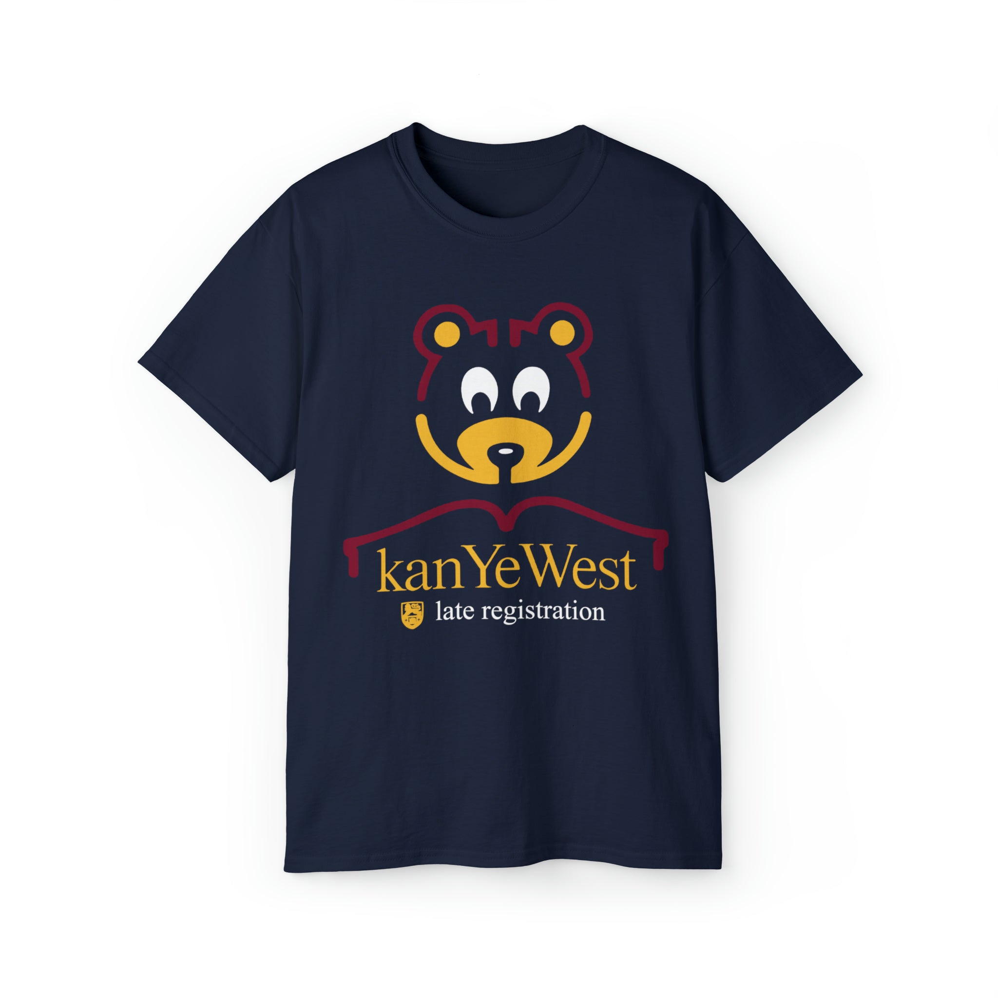 Kanye West The Late Registration Logo T-Shirt-Navy-S-Bootlg