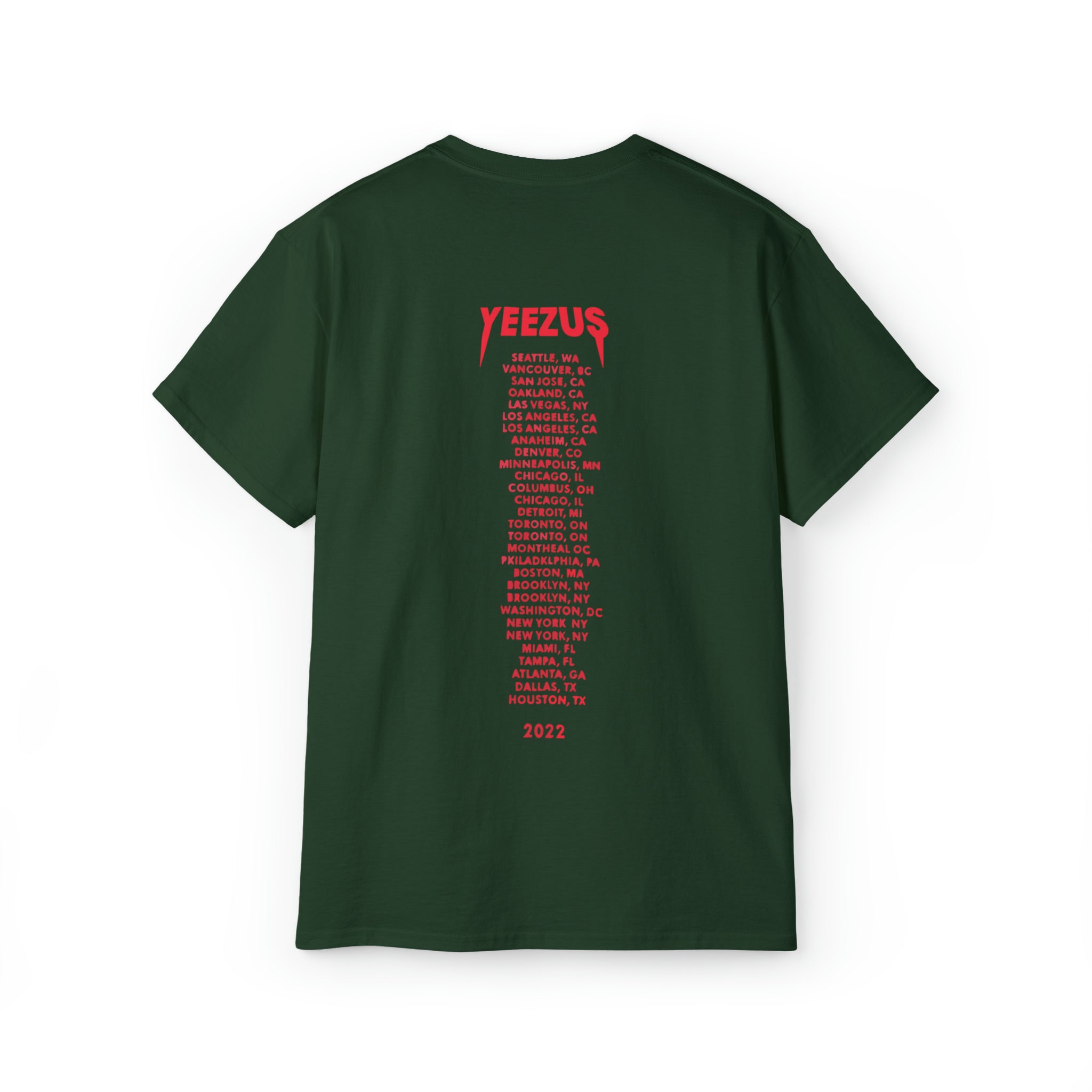 Kanye West Yeezus 2022 Tour Tee Reaper Design | BOOTLG – Bootlg