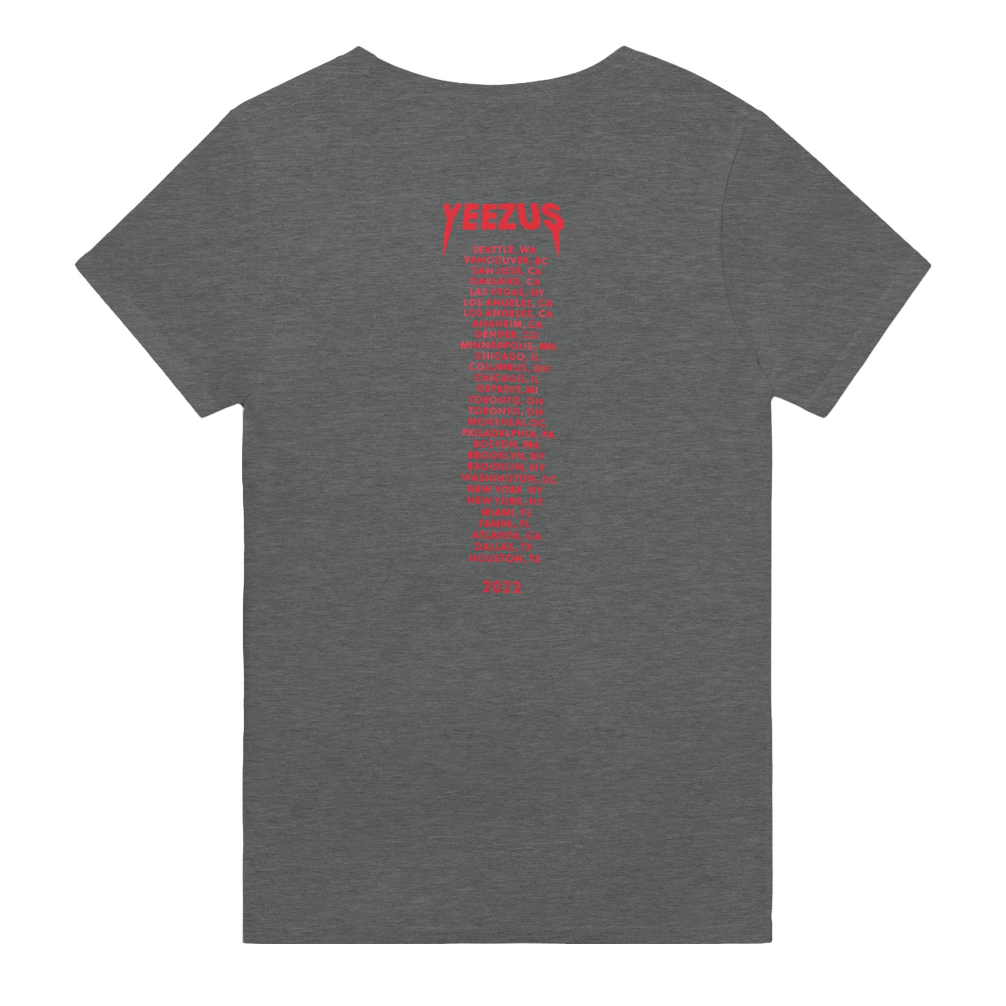 Kanye West Yeezus 2022 Tour Tee Skull Indian-Bootlg