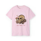 Kanye West Yeezus Tee God Wants You Skull & Birds-Light Pink-S-Bootlg