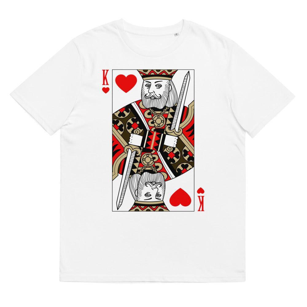 King Of Hearts T-Shirt-White-S-Bootlg