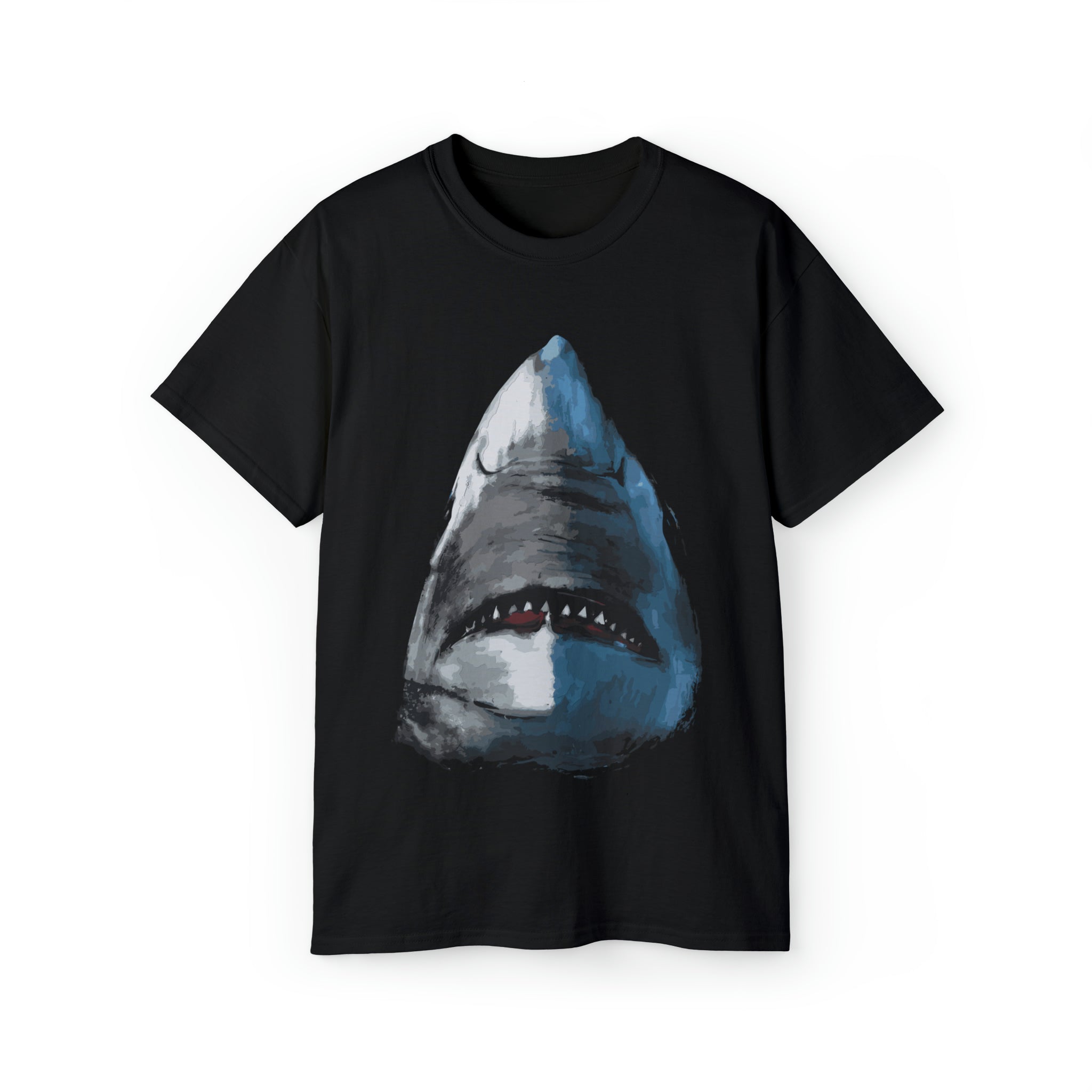 Majestic Great White Shark Tee-Black-S-Bootlg