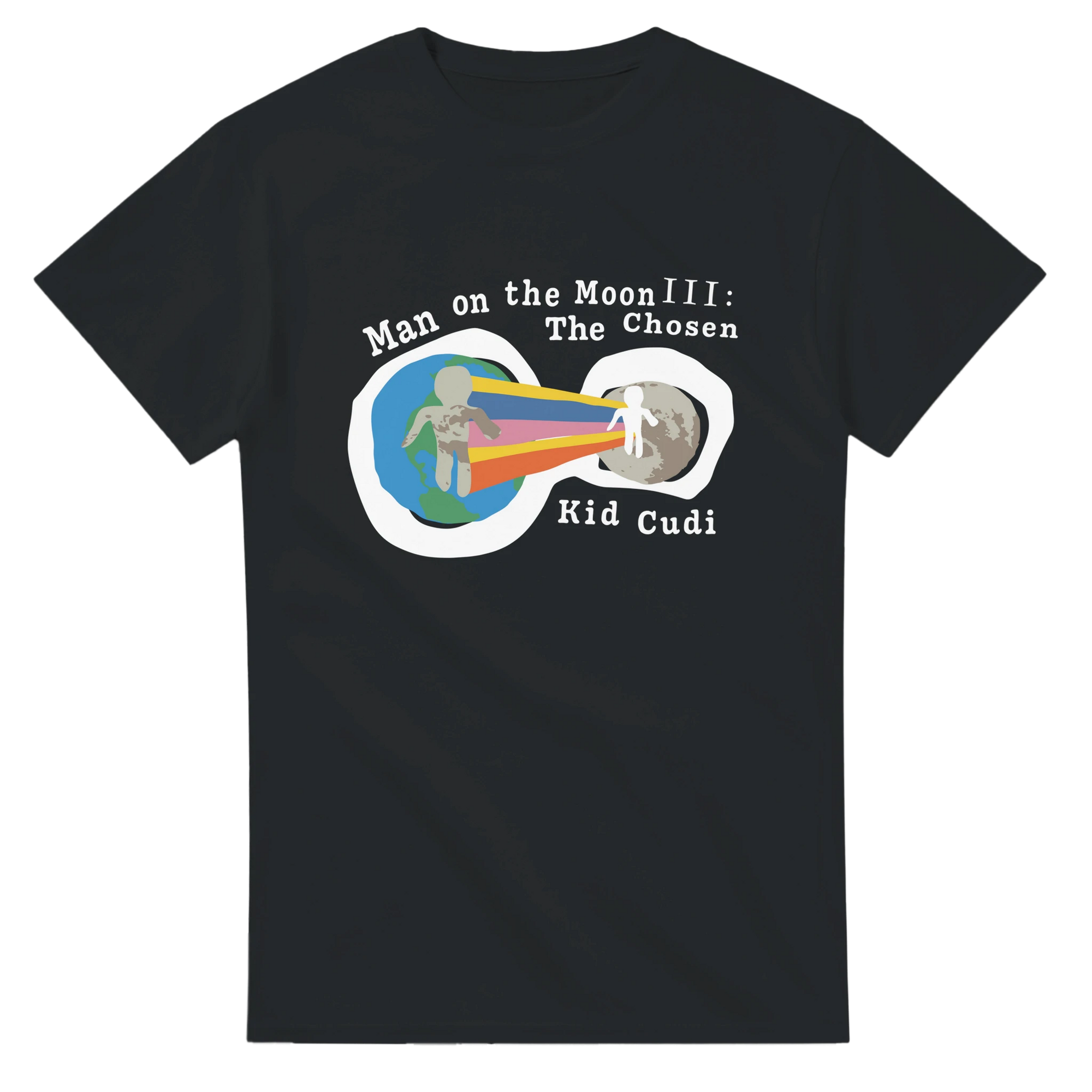 Man on the Moon III : The Chosen Kid Cudi album merch T-Shirt-Black-S-Bootlg