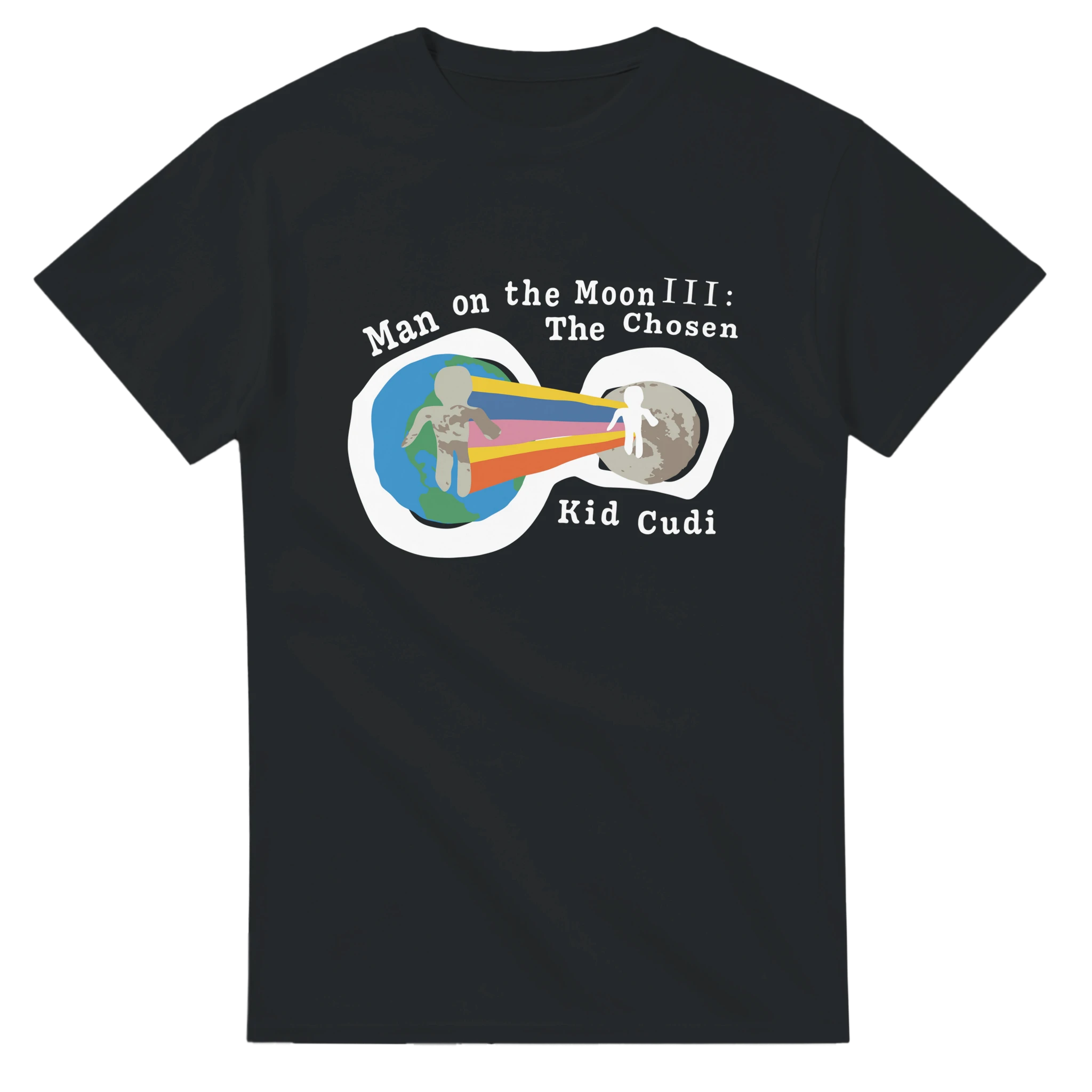 Man on the Moon III : The Chosen Kid Cudi album merch T-Shirt-Black-S-Bootlg