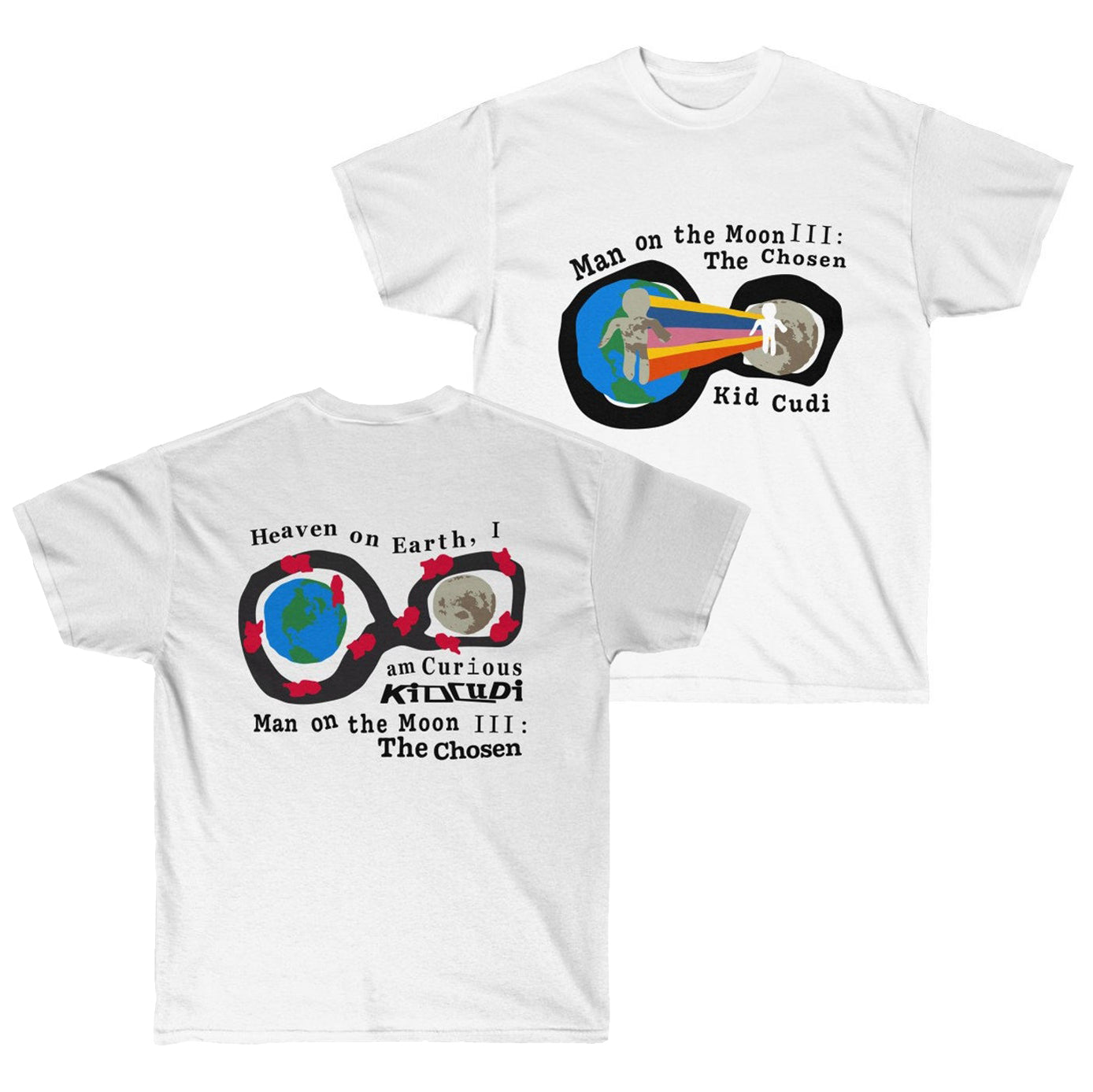 Man on the Moon III : The Chosen Kid Cudi album merch T-Shirt-Bootlg