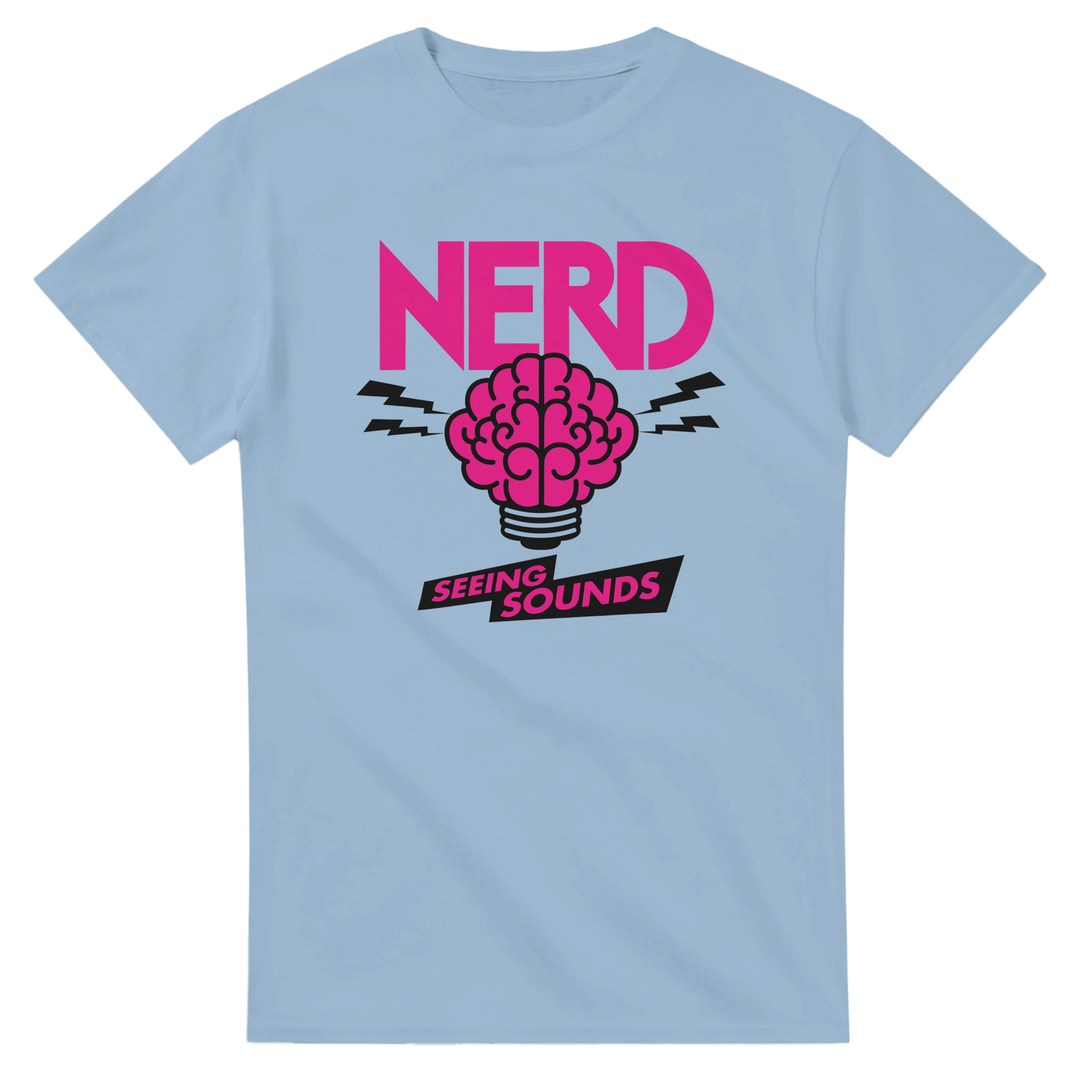 NERD Seeing Sounds Inspired T-Shirt-Light Blue-S-Bootlg