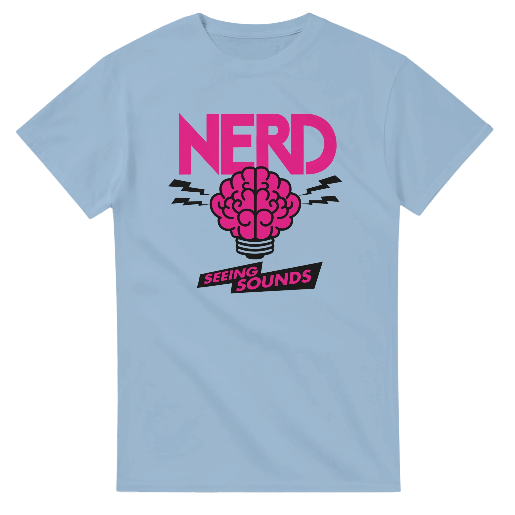 NERD Seeing Sounds Inspired T-Shirt-Light Blue-S-Bootlg