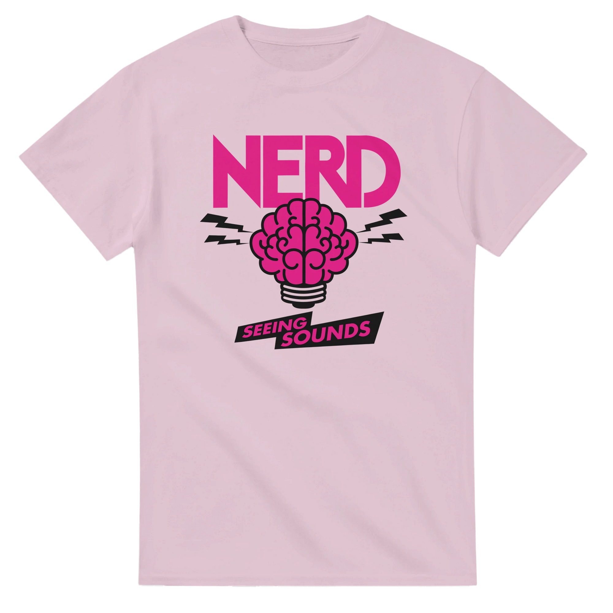 NERD Seeing Sounds Inspired T-Shirt-Light Pink-S-Bootlg
