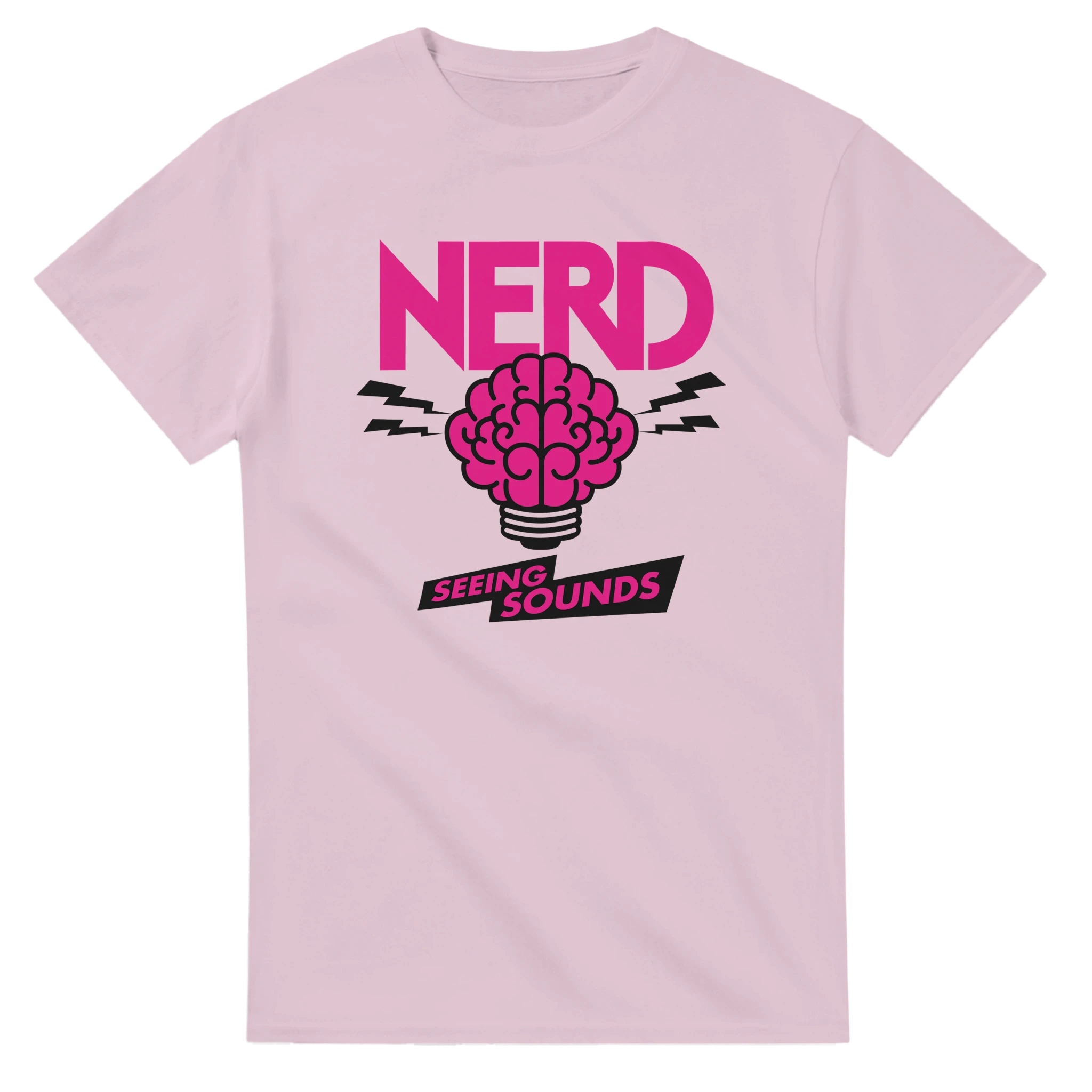 NERD Seeing Sounds Inspired T-Shirt-Light Pink-S-Bootlg