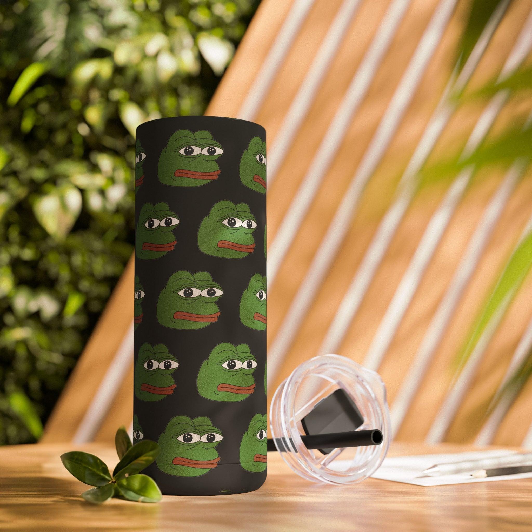 PEPE frog Tumbler 20oz-Indigo-20oz-Matte-Bootlg