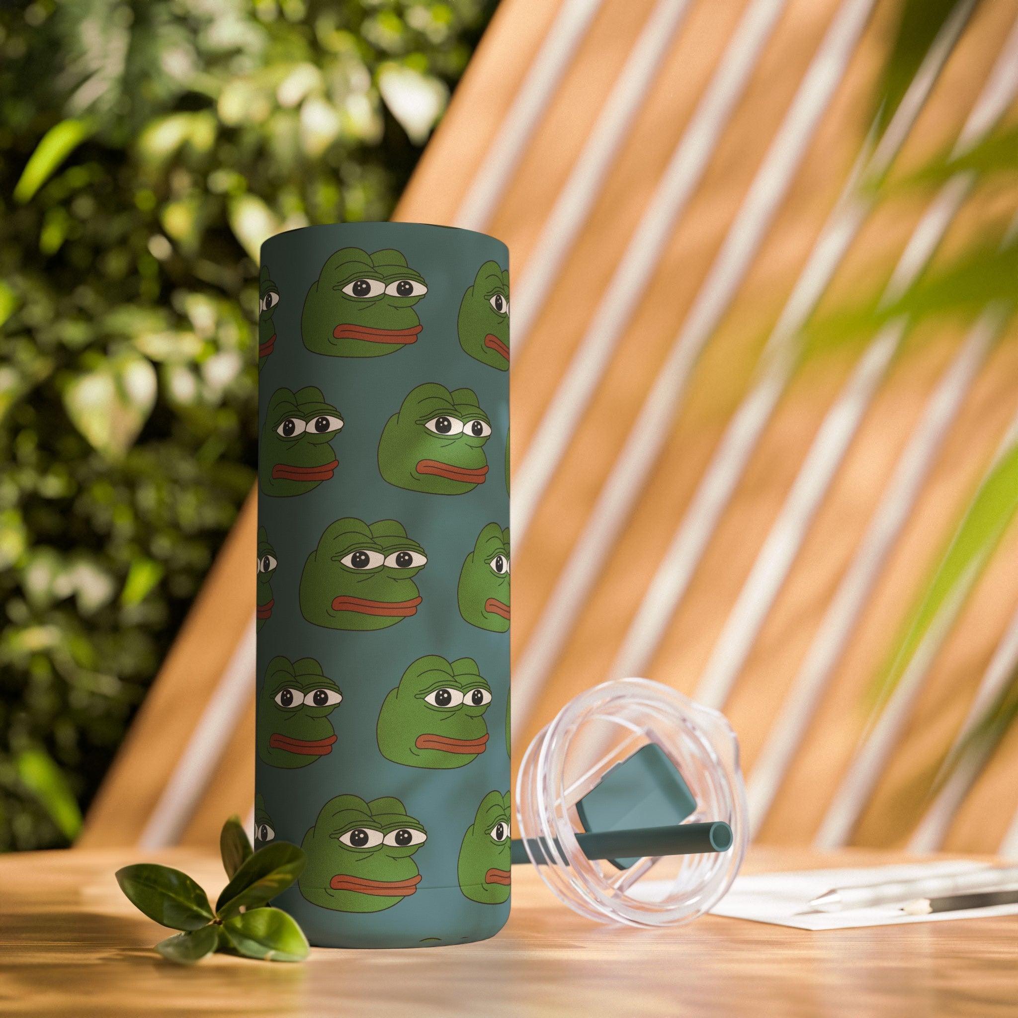 PEPE frog Tumbler 20oz-Indigo-20oz-Matte-Bootlg