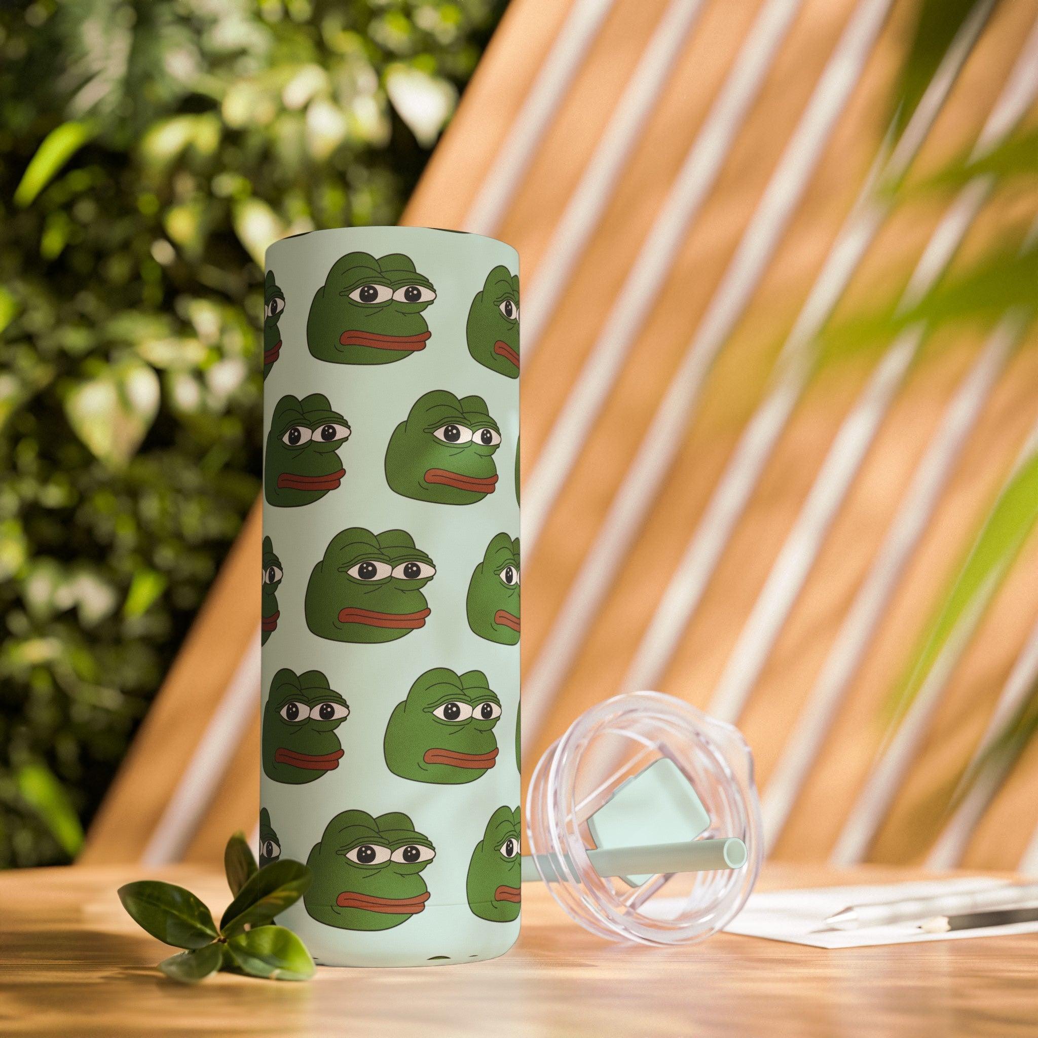 PEPE frog Tumbler 20oz-Indigo-20oz-Matte-Bootlg