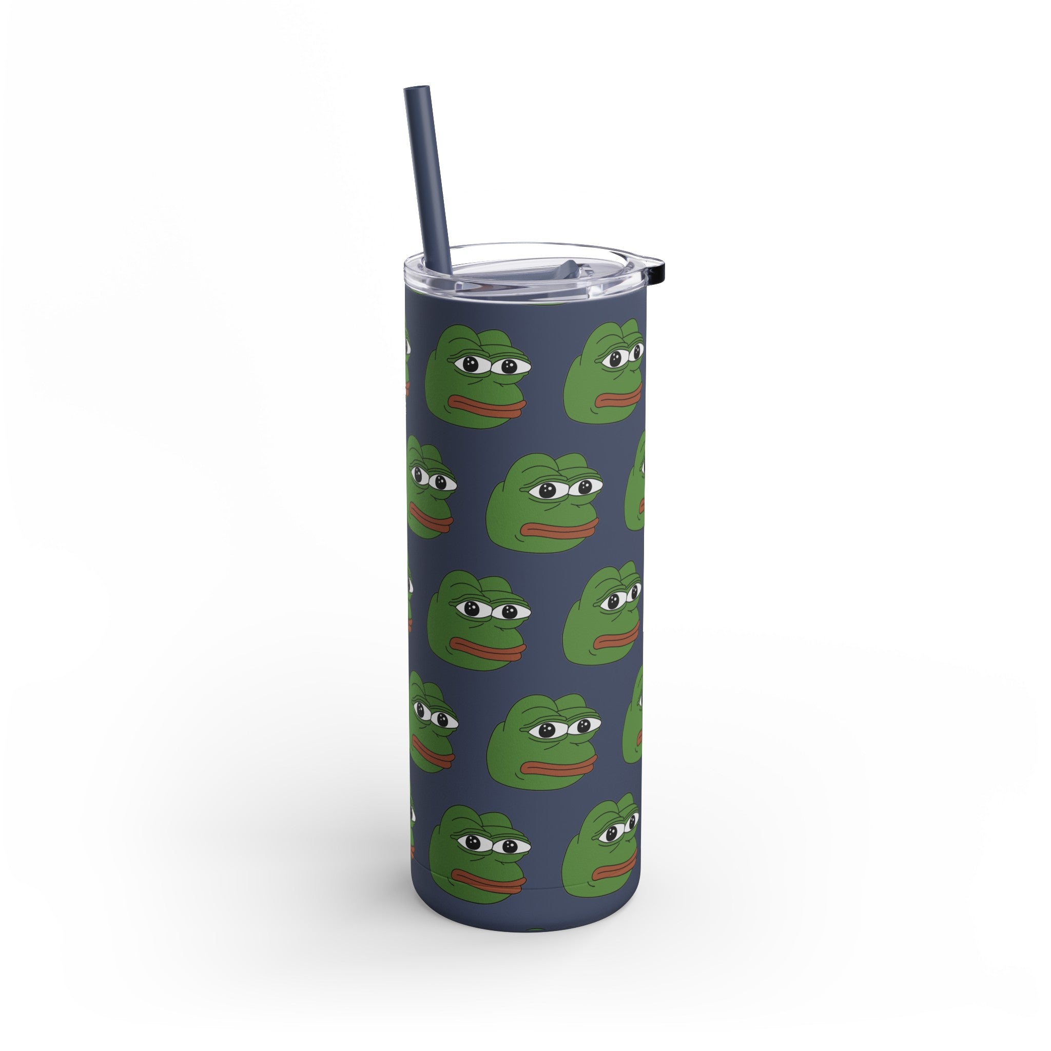 PEPE frog Tumbler 20oz-Indigo-20oz-Matte-Bootlg