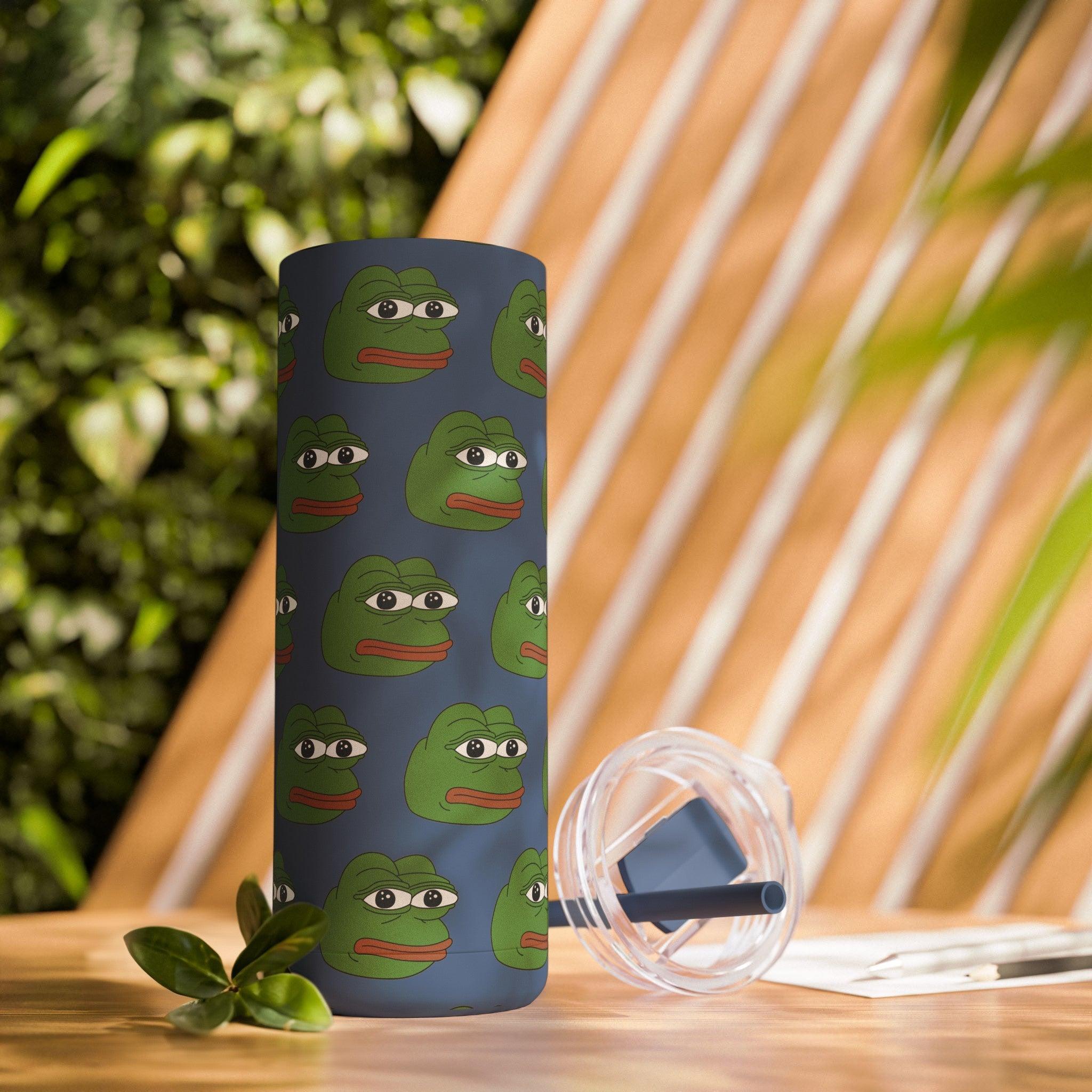 PEPE frog Tumbler 20oz-Indigo-20oz-Matte-Bootlg