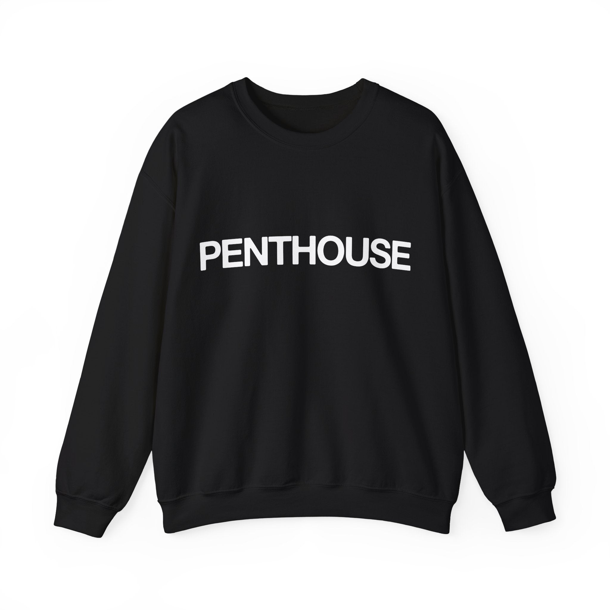Penthouse Crew Neck Sweatshirt - Inspired by Kim Kardashian Tee-S-Black-Bootlg