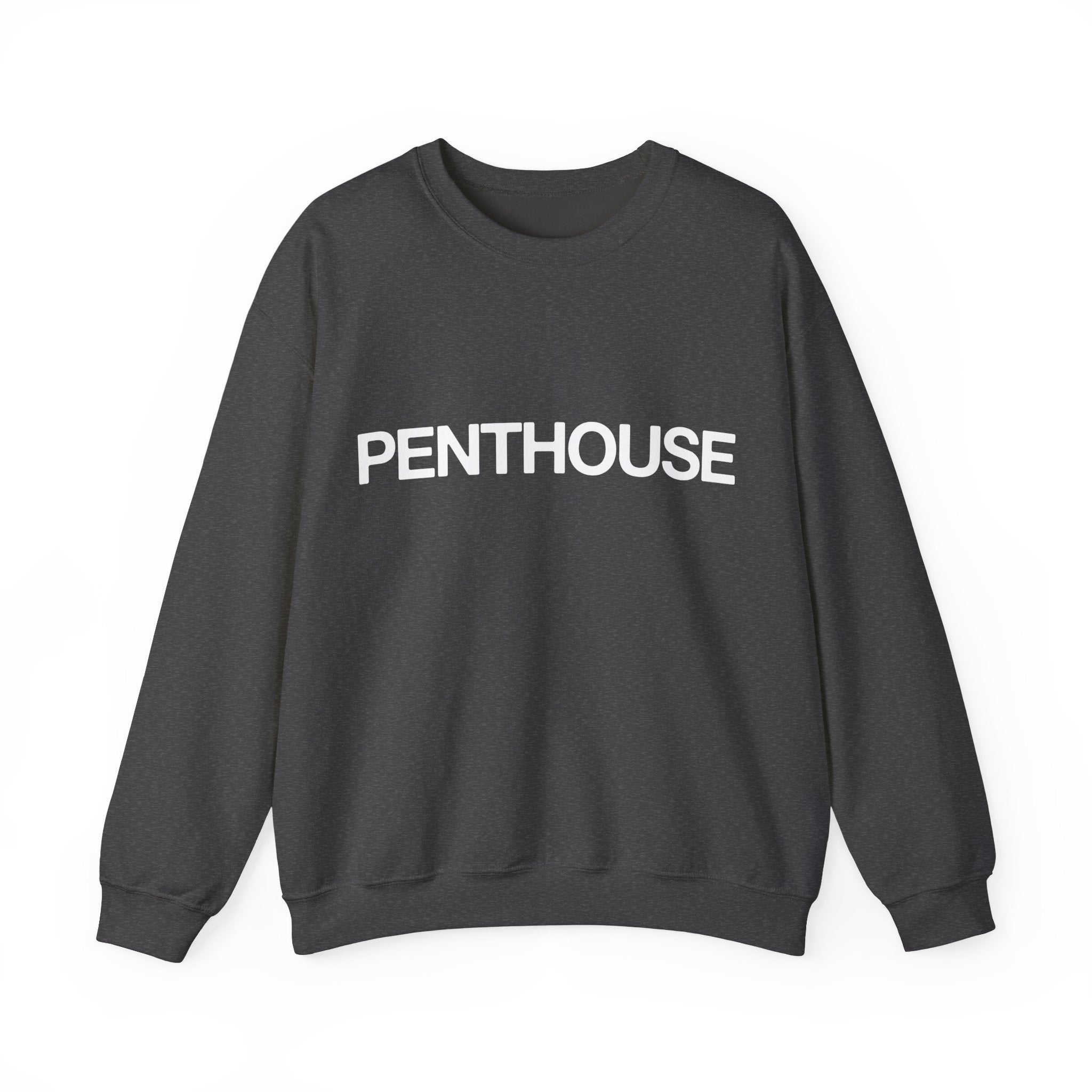 Penthouse Crew Neck Sweatshirt - Inspired by Kim Kardashian Tee-S-Dark Heather-Bootlg