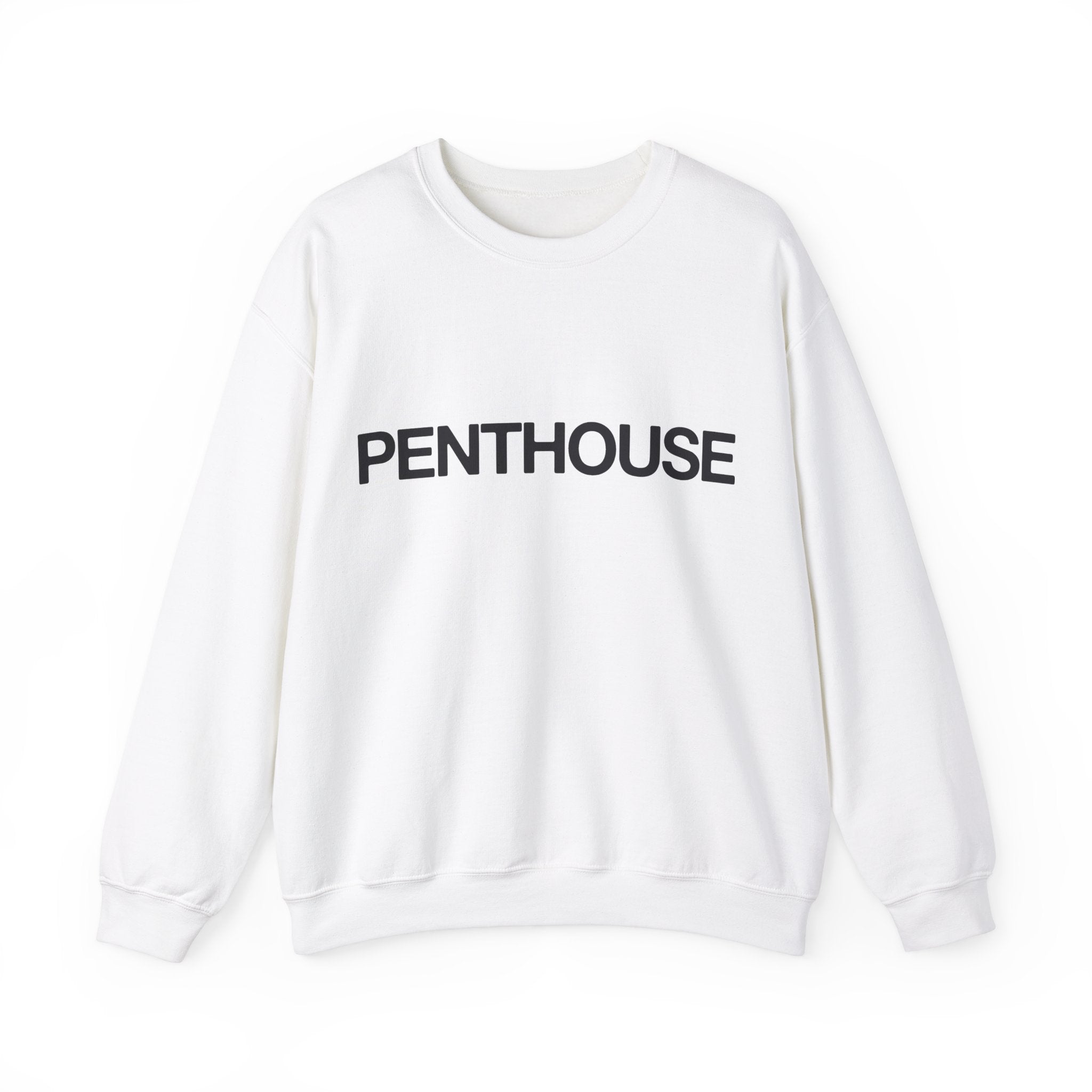 Penthouse Crew Neck Sweatshirt - Inspired by Kim Kardashian Tee-S-White-Bootlg