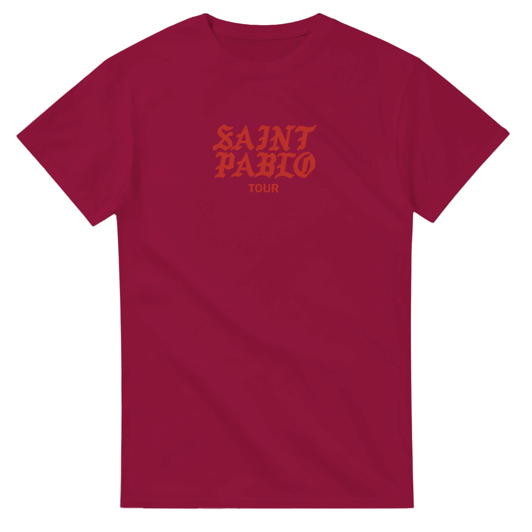 Saint Pablo Tour Kanye West Unisex Concert T-Shirt-Cardinal Red-S-Bootlg