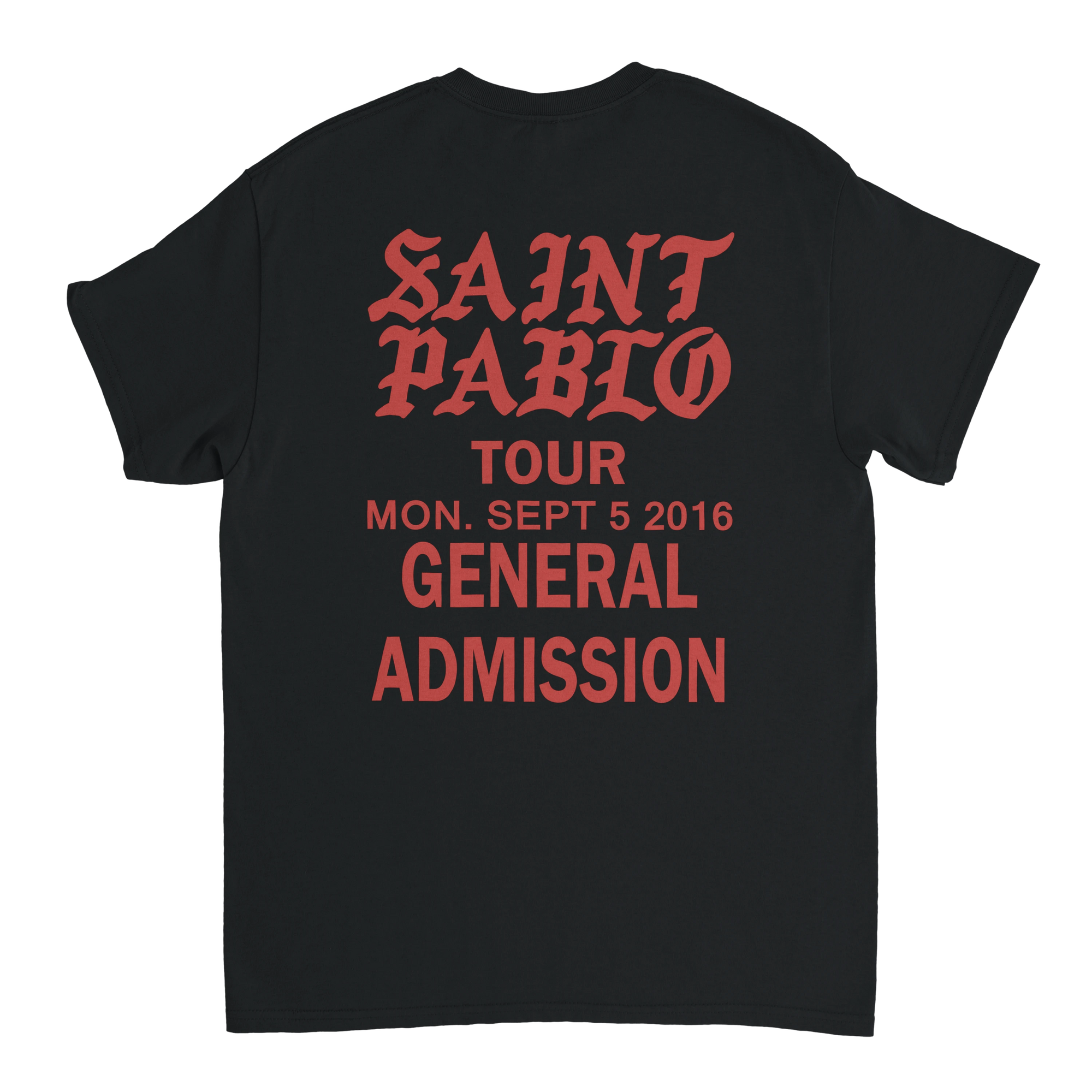 Saint Pablo Tour Kanye West Unisex Concert T-Shirt-Bootlg