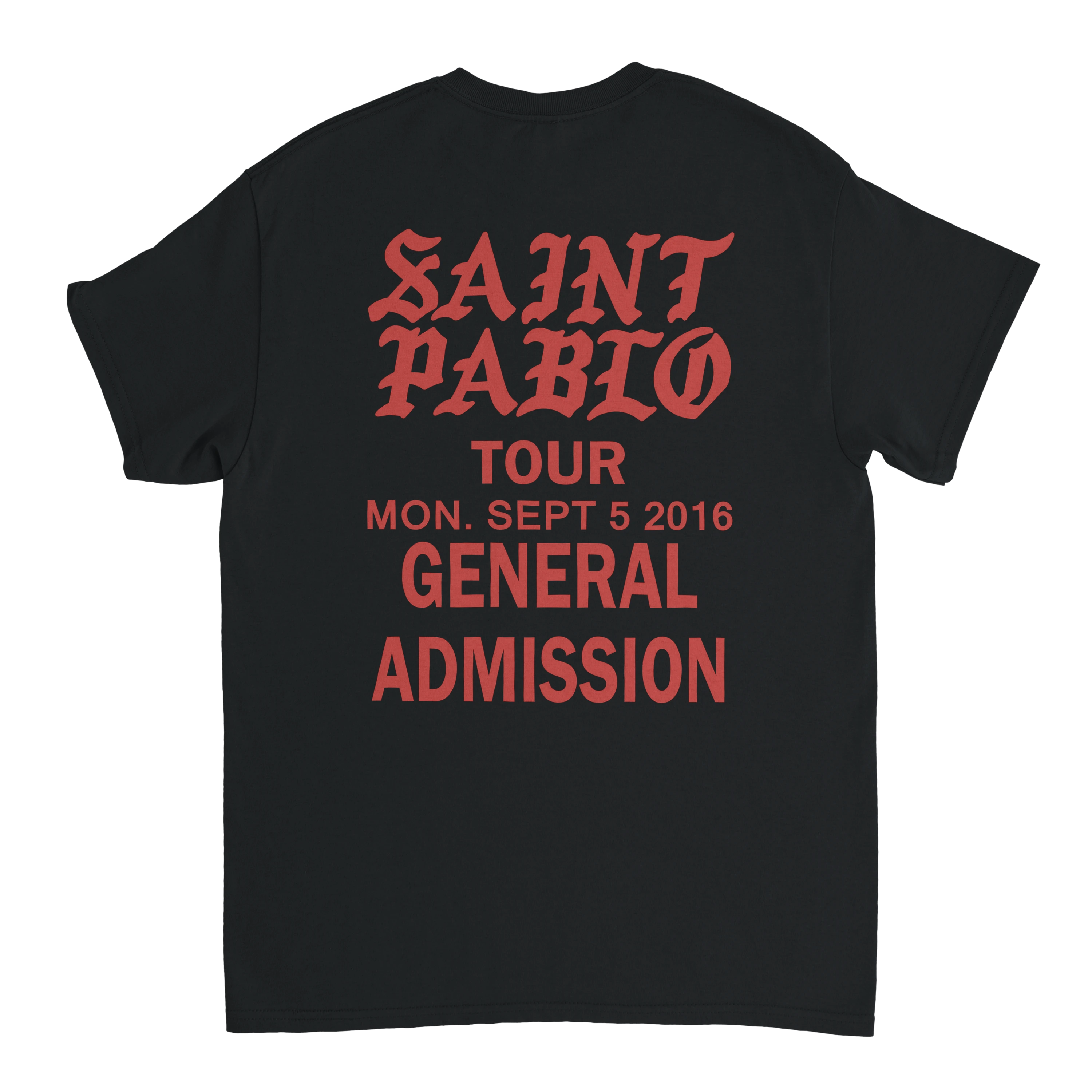 Saint Pablo Tour Kanye West Unisex Concert T-Shirt-Bootlg