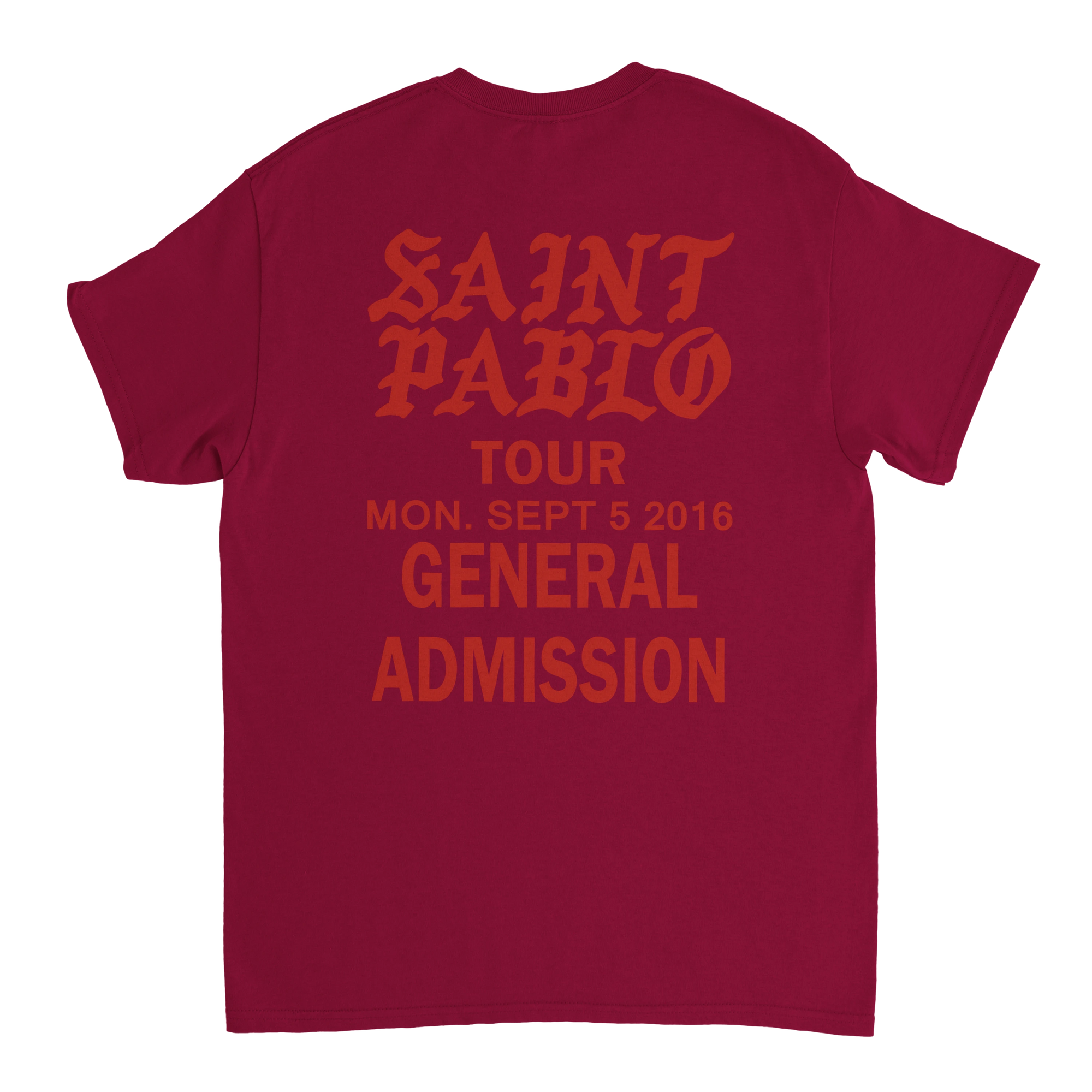 Saint Pablo Tour Kanye West Unisex Concert T-Shirt-Bootlg
