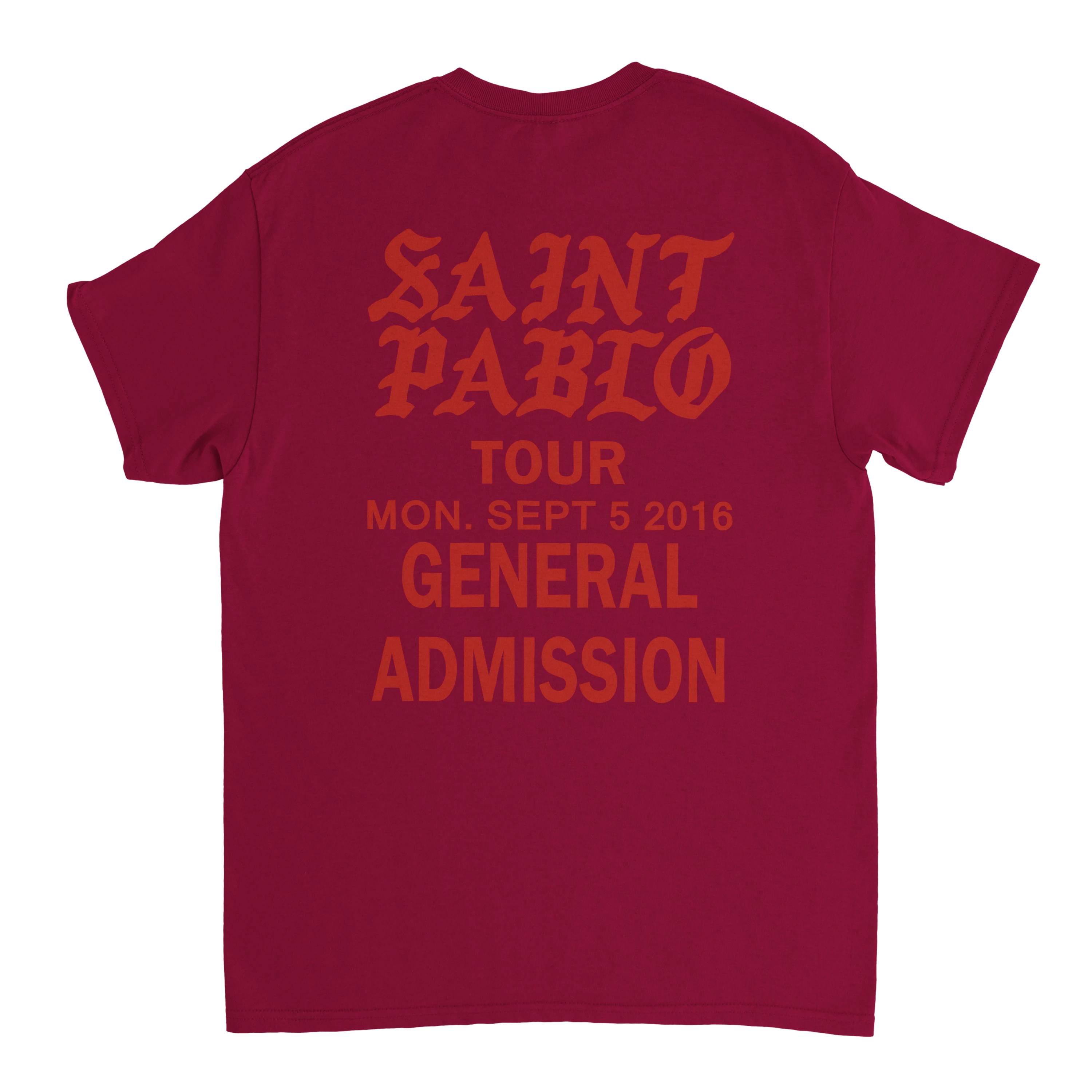 Saint Pablo Tour Kanye West Unisex Concert T-Shirt-Bootlg