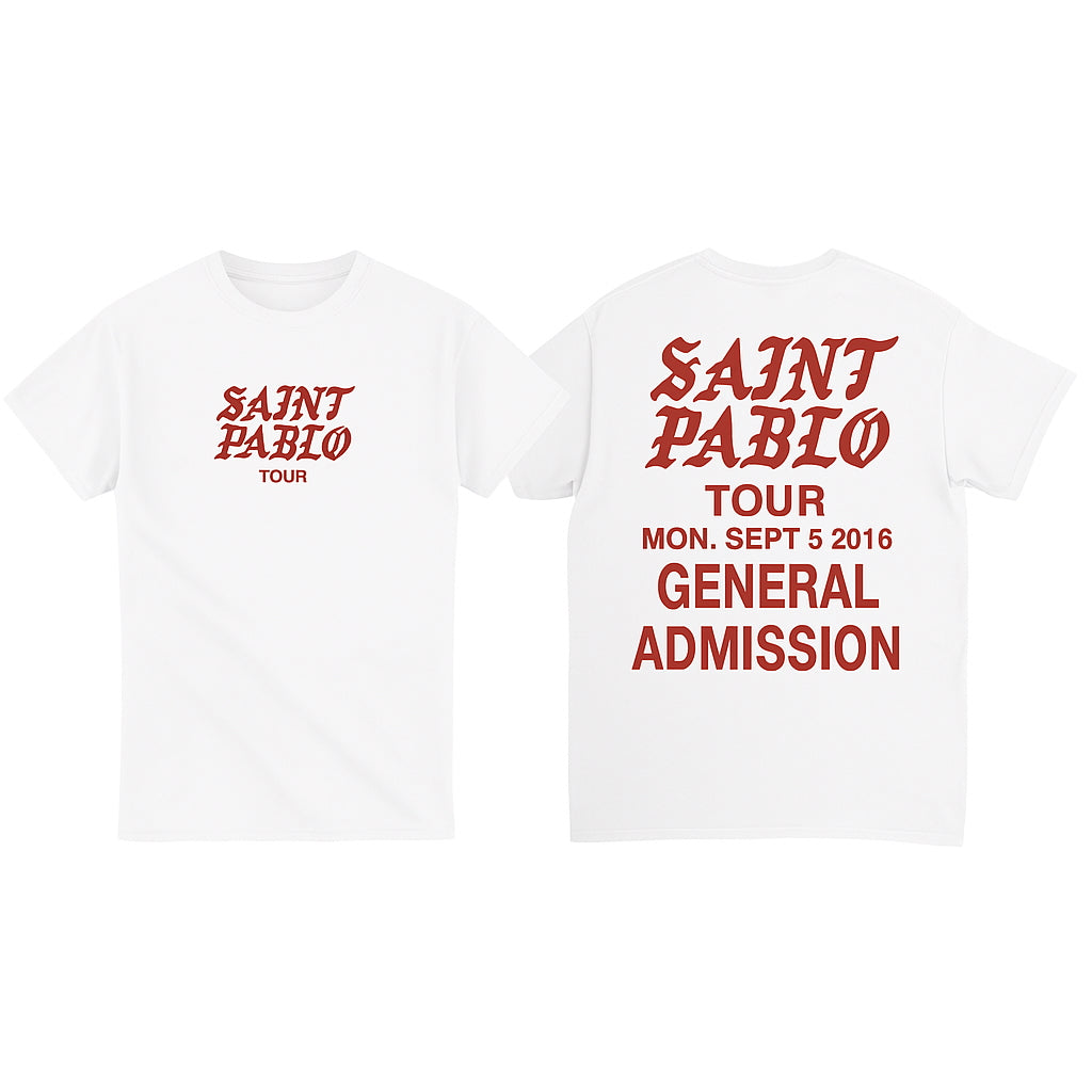 Saint Pablo Tour Kanye West Unisex Concert T-Shirt-Bootlg