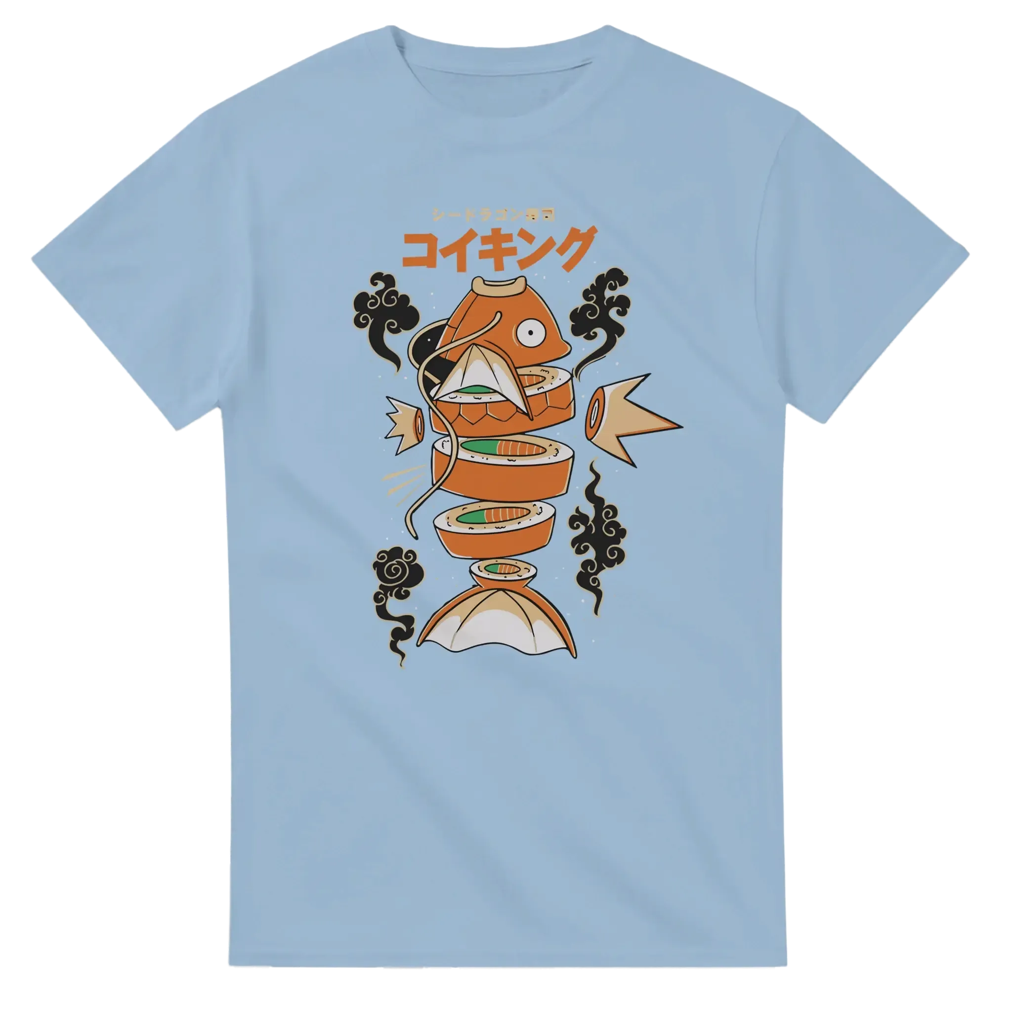 Sushicarp Anime T-shirt-Light Blue-S-Bootlg