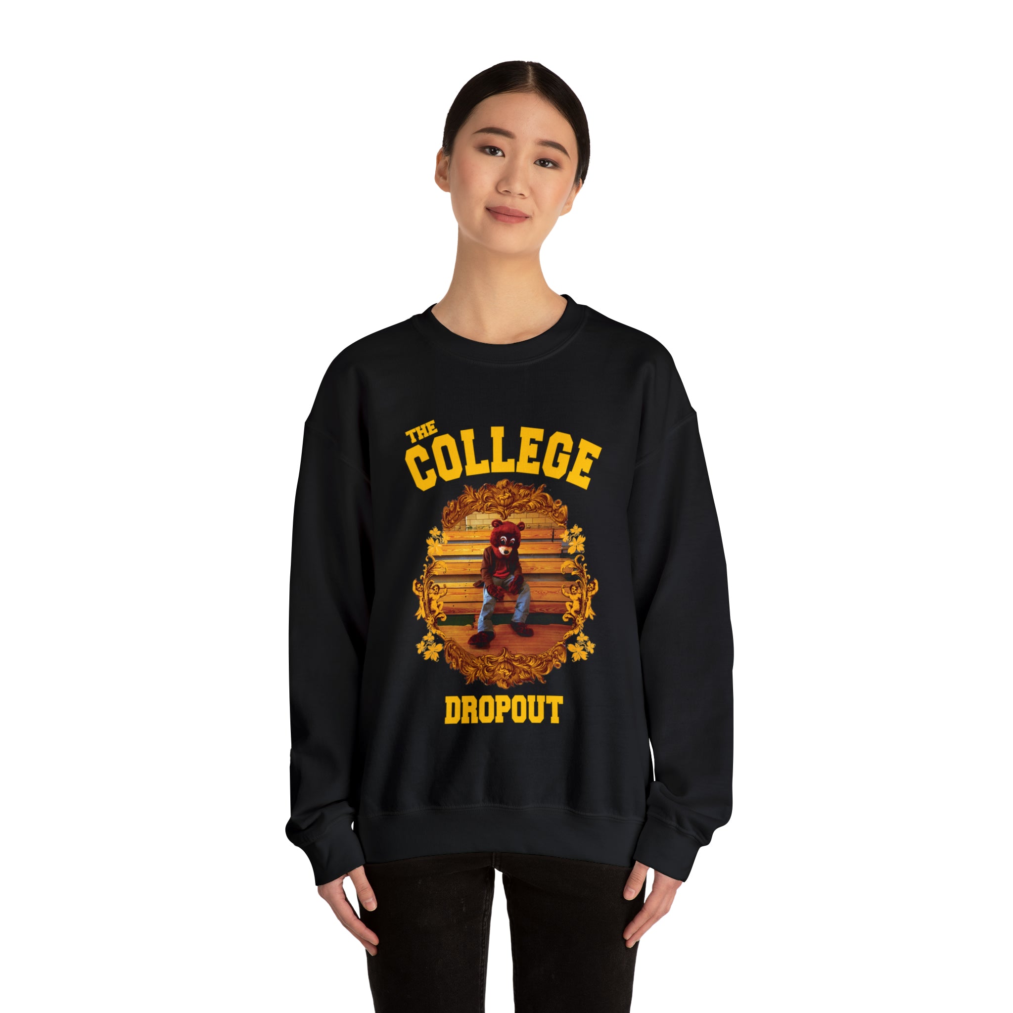 The College Dropout Bear Unisex Heavy Sweatshirt-Bootlg