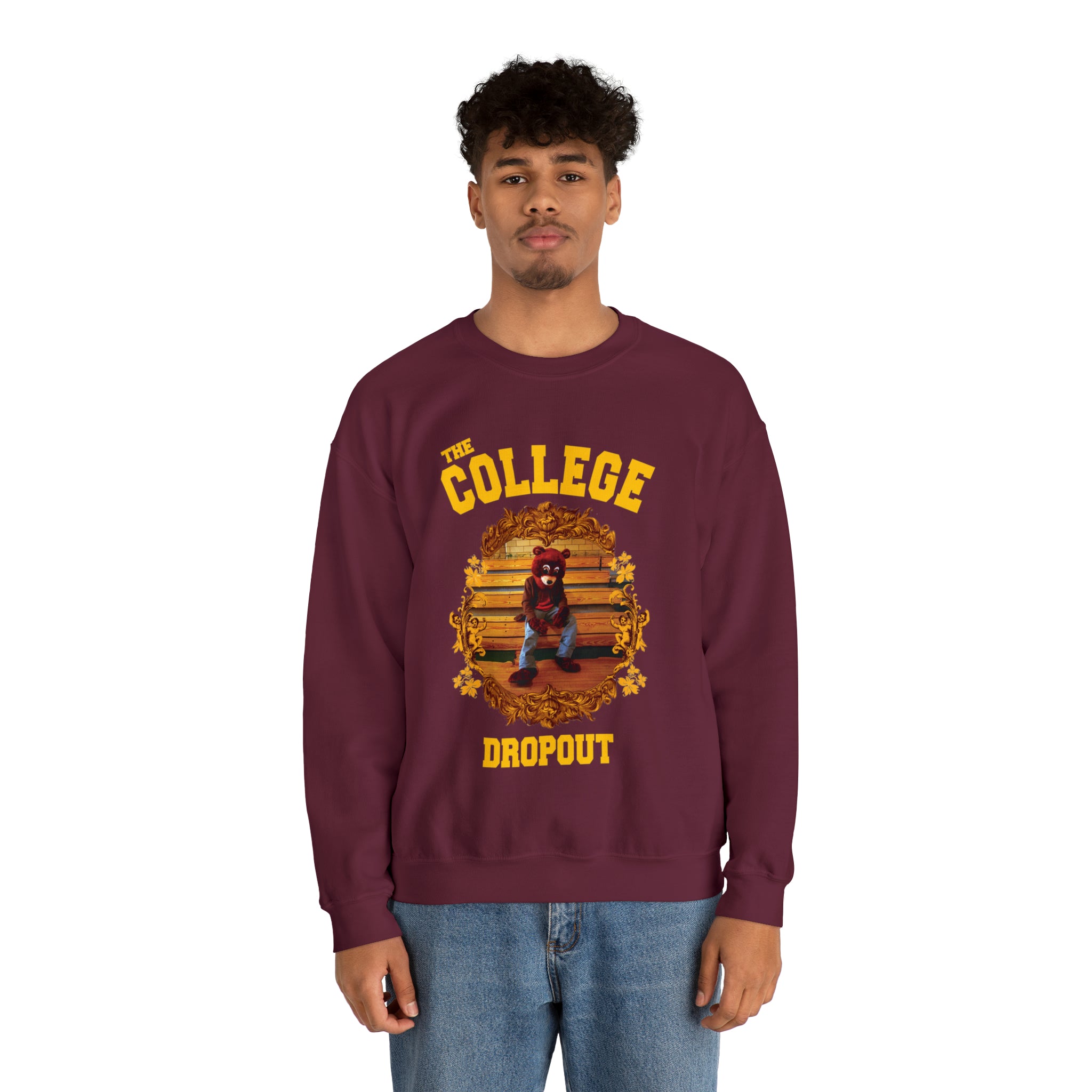The College Dropout Bear Unisex Heavy Sweatshirt-Bootlg
