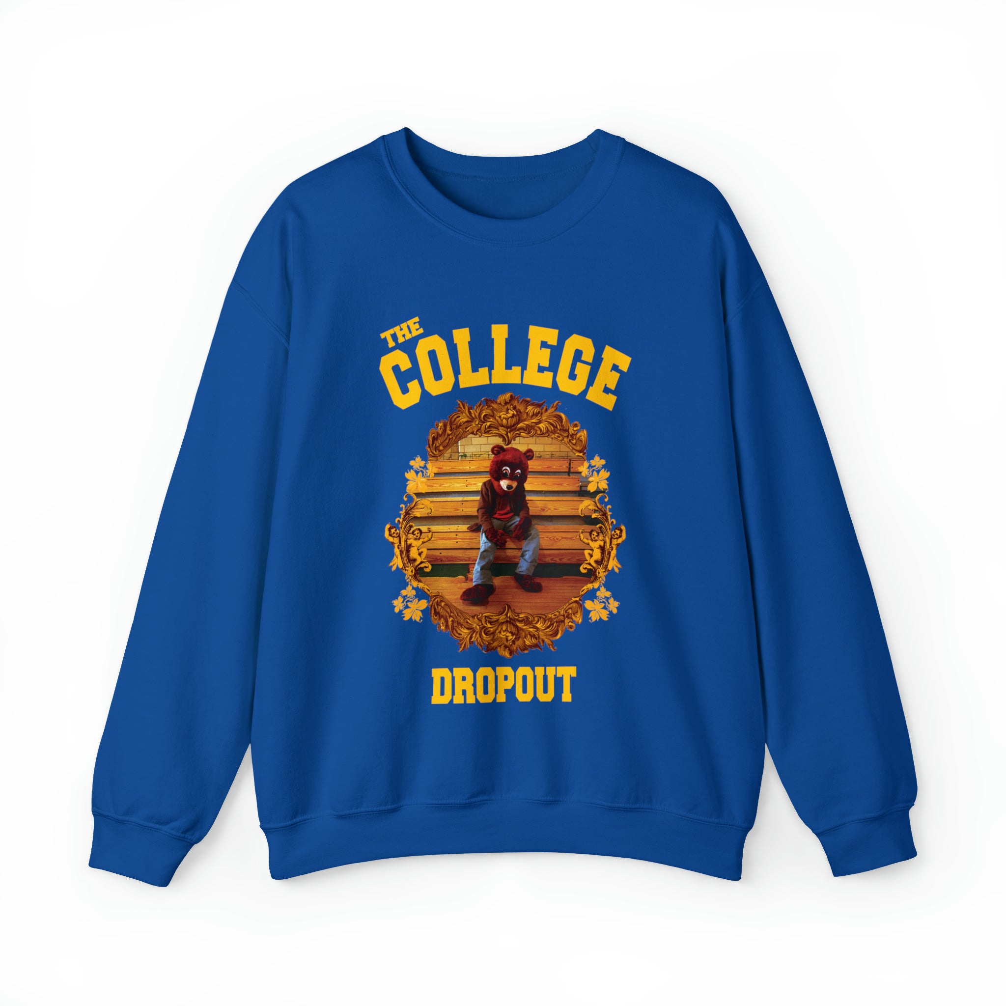 The College Dropout Bear Unisex Heavy Sweatshirt-S-Royal-Bootlg