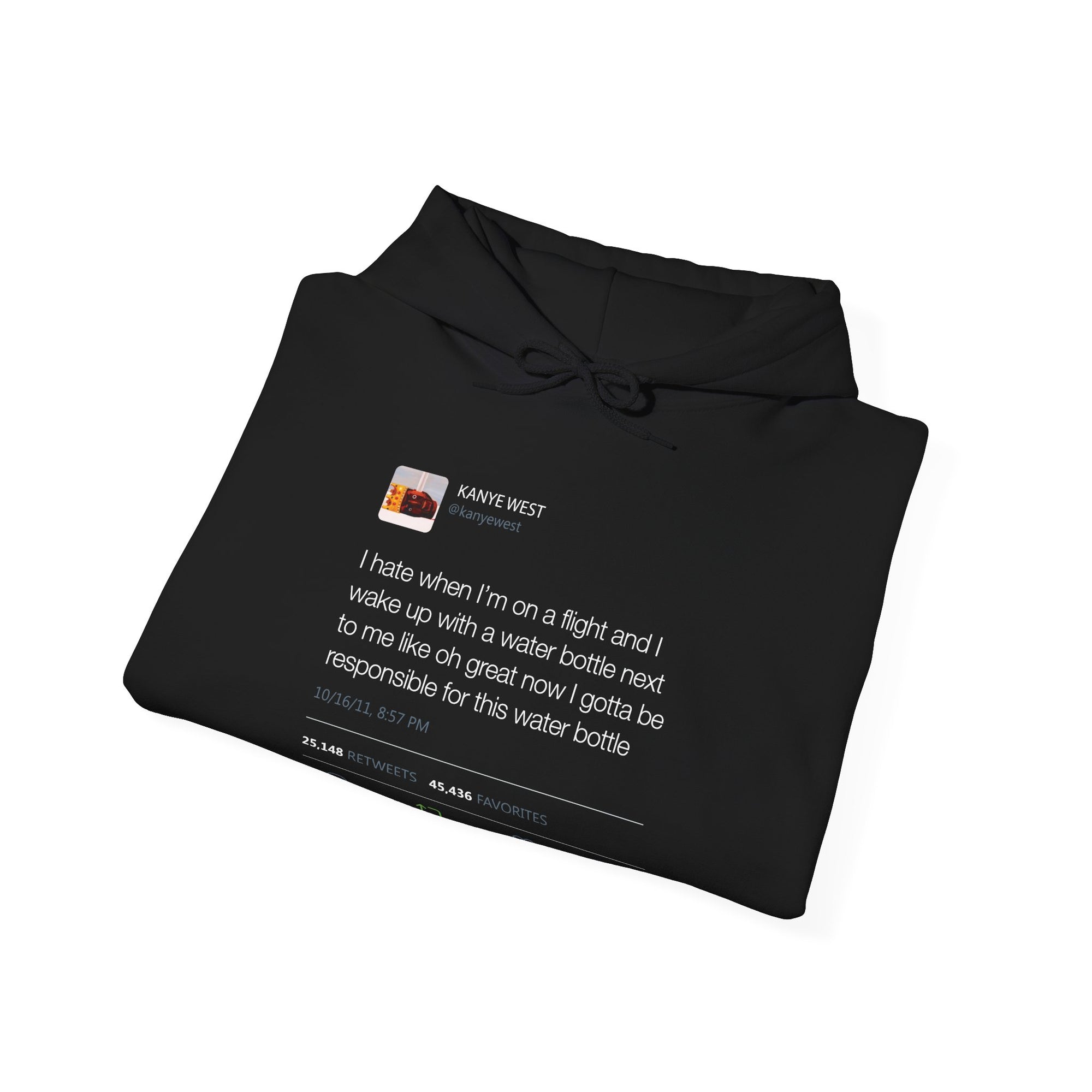 Water bottle Kanye West Tweet Hoodie-Bootlg