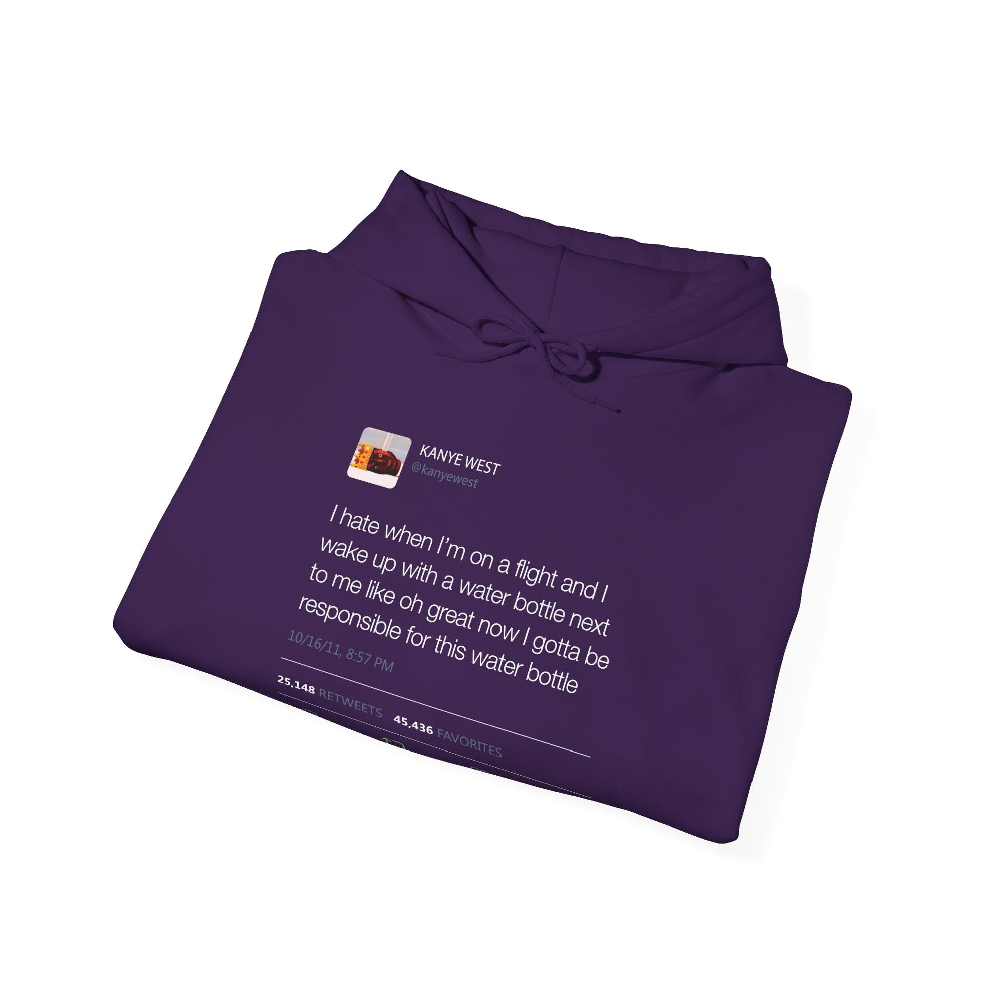 Water bottle Kanye West Tweet Hoodie-Bootlg