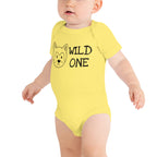 Wild One Cat Dog Animal Baby Bodysuit Baby Apparel Baby Shirts Baby boy Clothing Baby-Yellow-3-6m-Bootlg