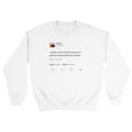 Room Full of Mirrors Kanye West Tweet Crewneck-White-S-Bootlg