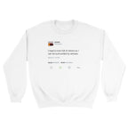Room Full of Mirrors Kanye West Tweet Crewneck-White-S-Bootlg