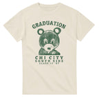 Graduation Chi City Bear Tee-Natural-S-Bootlg